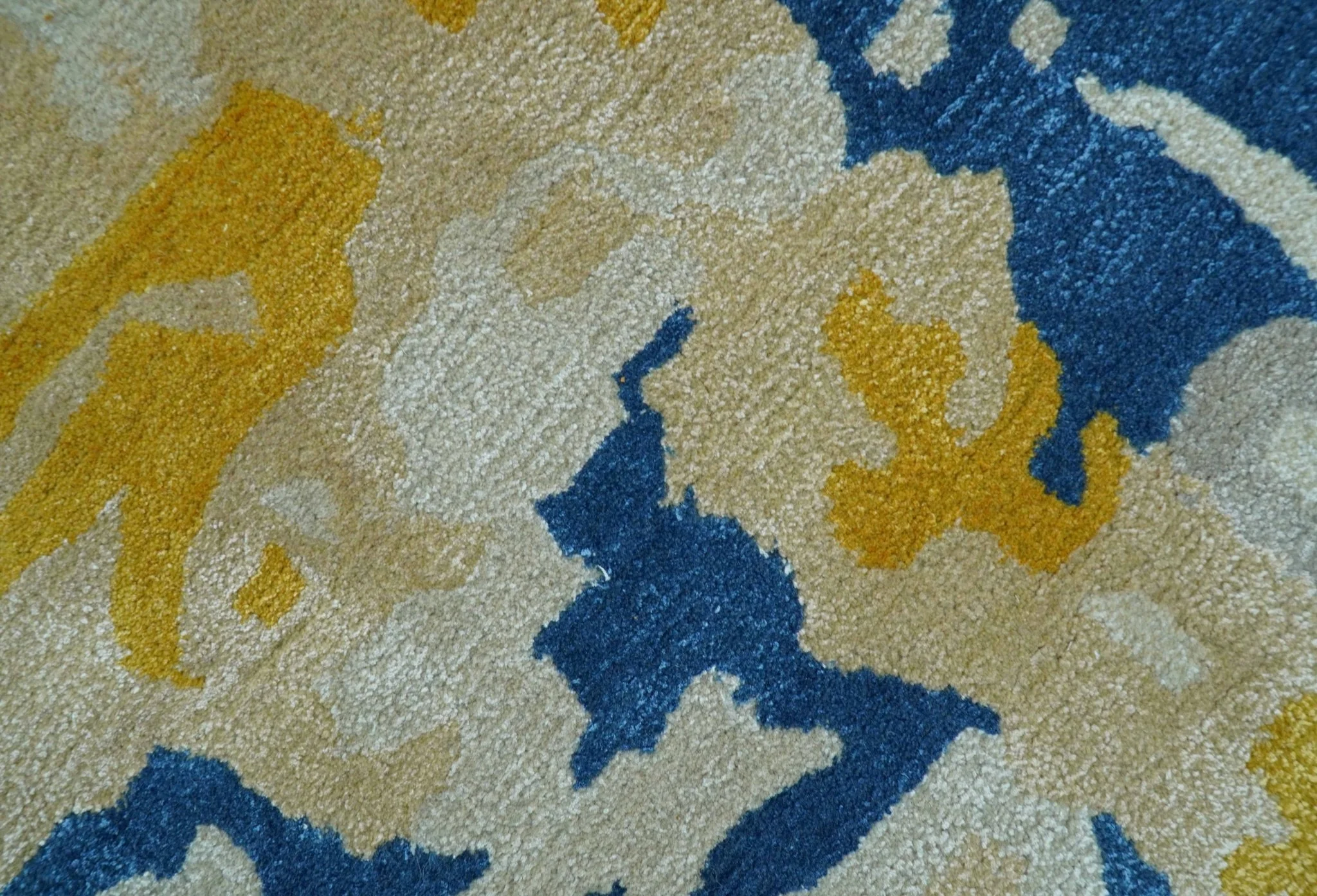 Custom Made Blue Modern Abstract Design Hand Tufted  Area Rug - Image 7