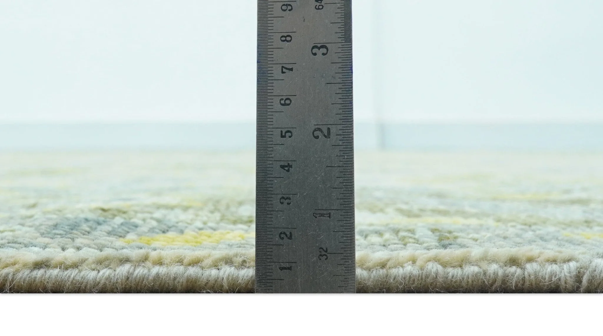 Custom Made Beige And Gray Traditional Hand Knotted wool area rug - Image 6
