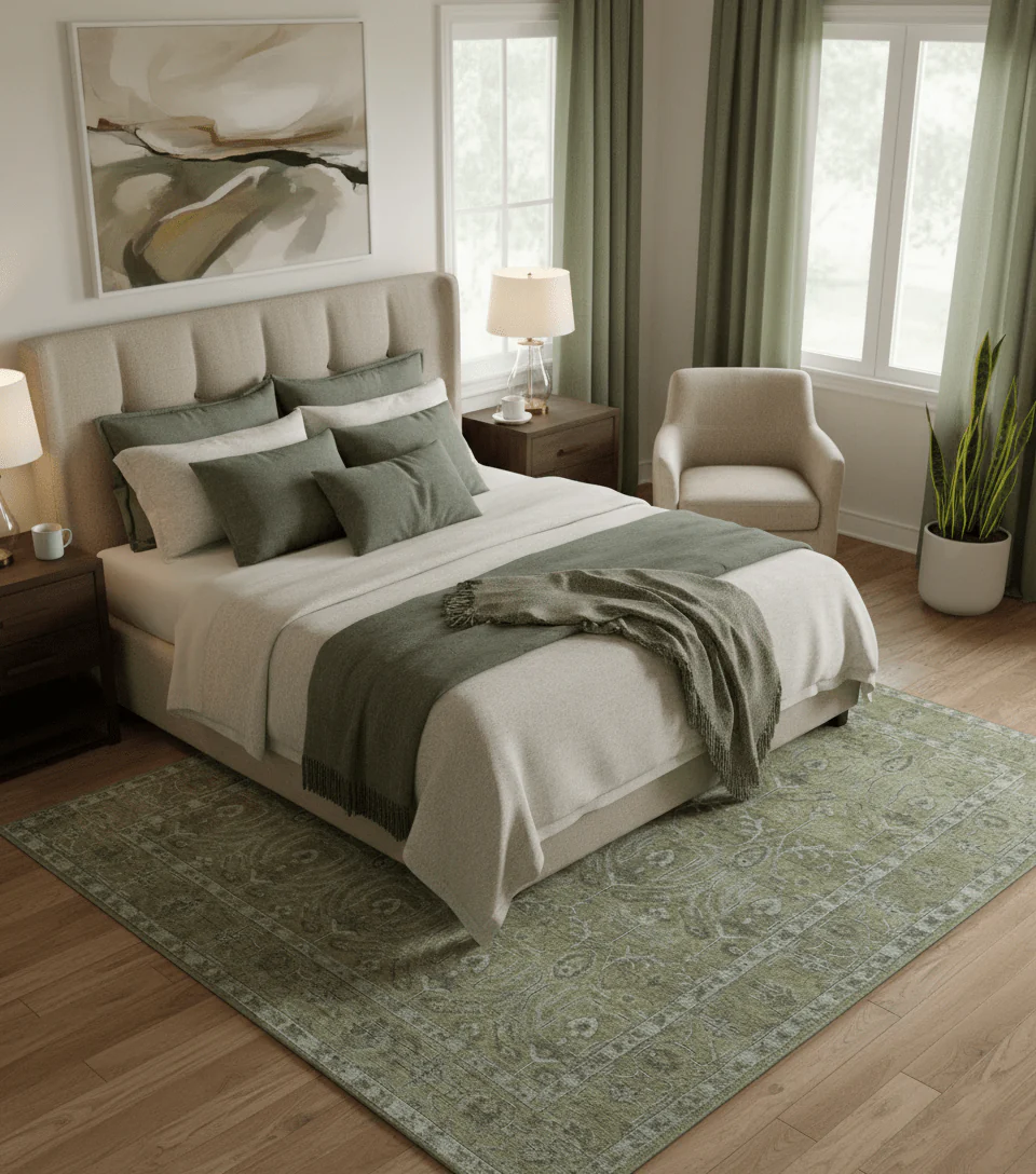 Dune Earthy Neutral Custom Made Camel Turkish Hand Knotted Wool Rug - Image 2
