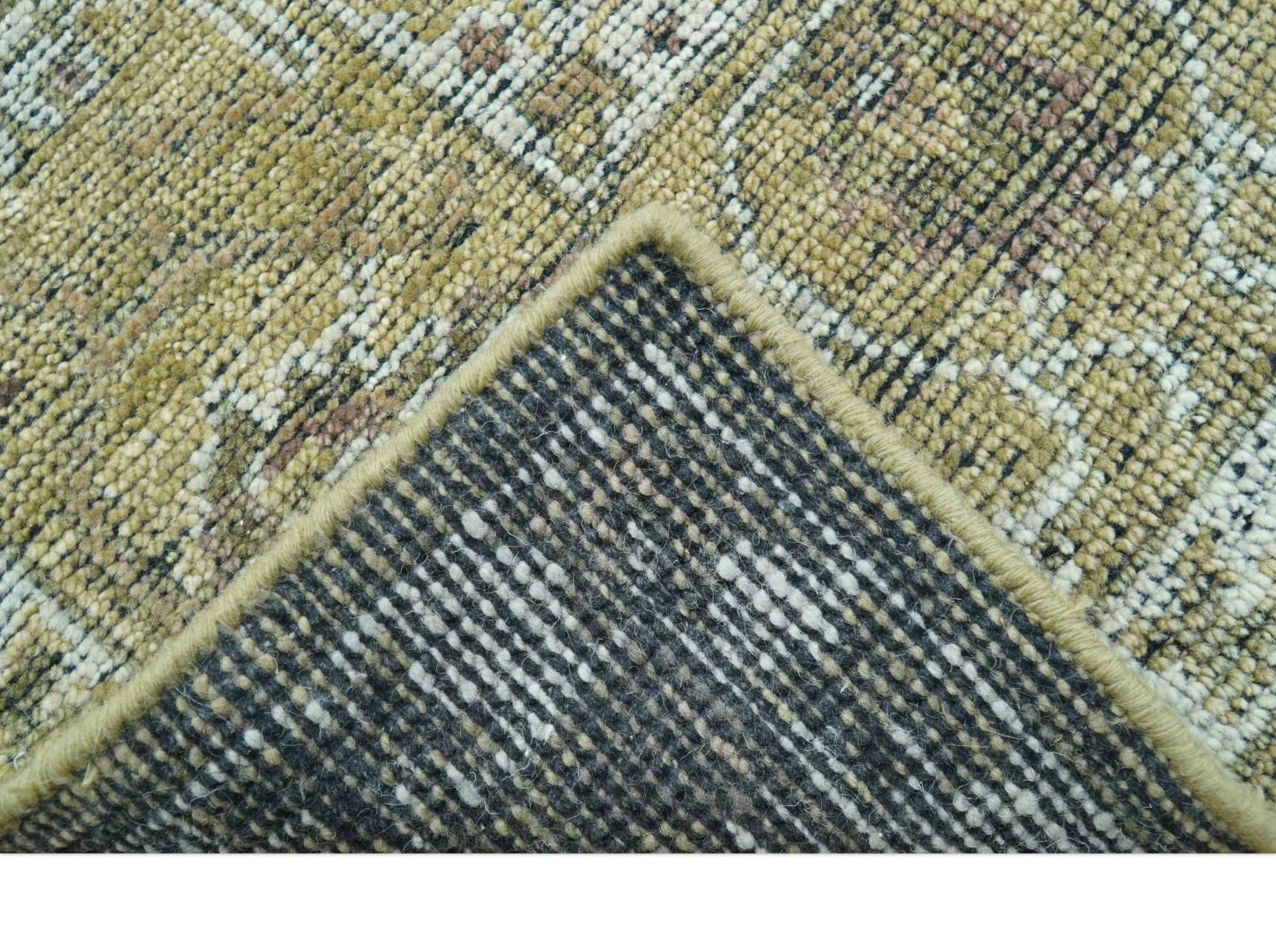 Dune Earthy Neutral Custom Made Camel Turkish Hand Knotted Wool Rug - Image 4