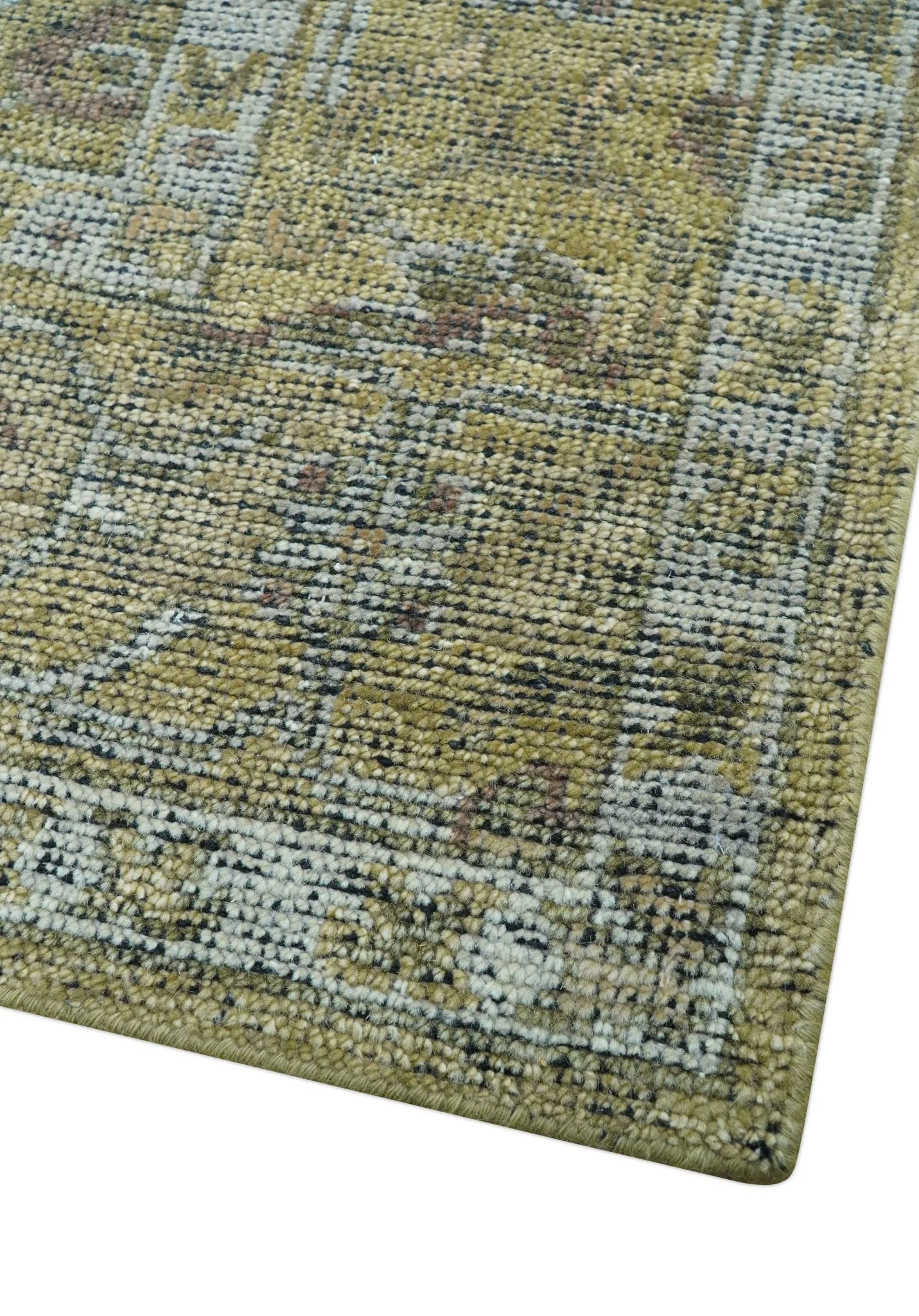 Dune Earthy Neutral Custom Made Camel Turkish Hand Knotted Wool Rug - Image 5