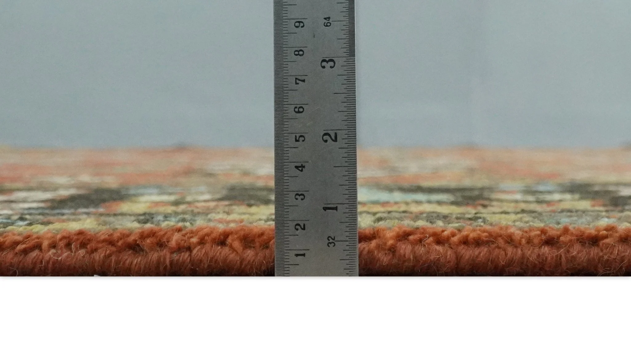 Custom Made Hand Knotted Rust and Black Traditional Wool Rug - Image 11