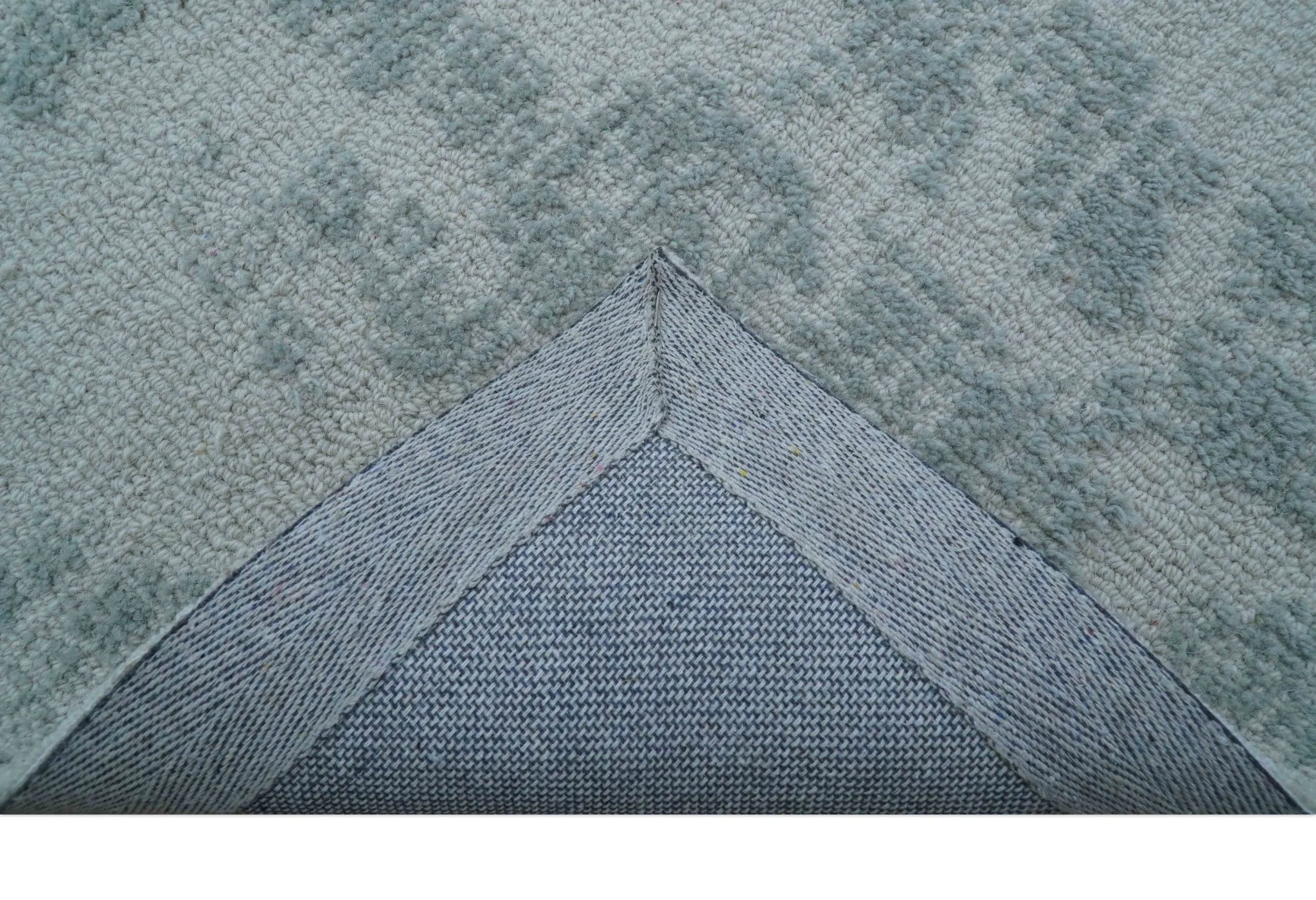 Custom Made Modern Abstract Gray Hand Tufted wool rug - Image 5