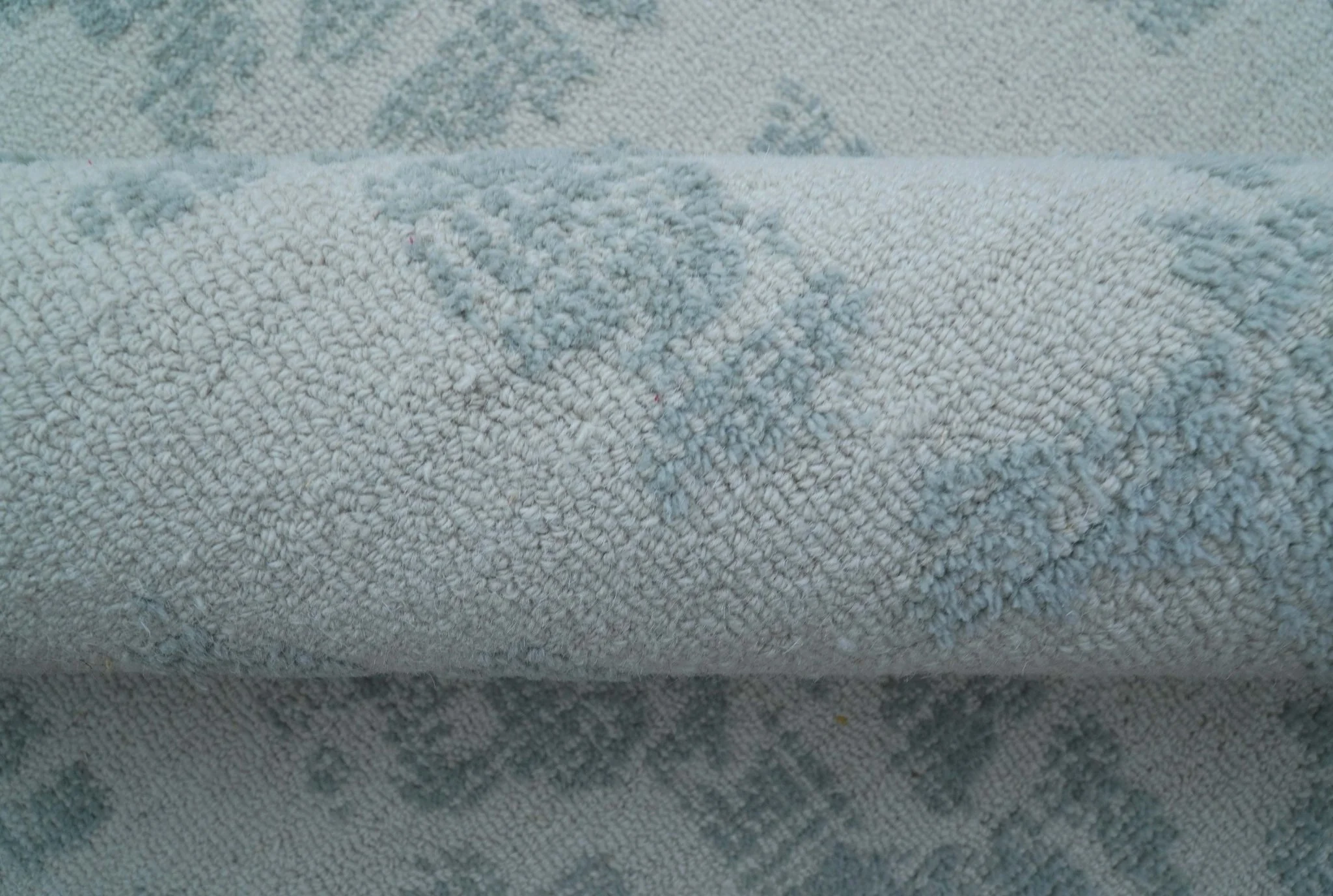 Custom Made Modern Abstract Gray Hand Tufted wool rug - Image 9