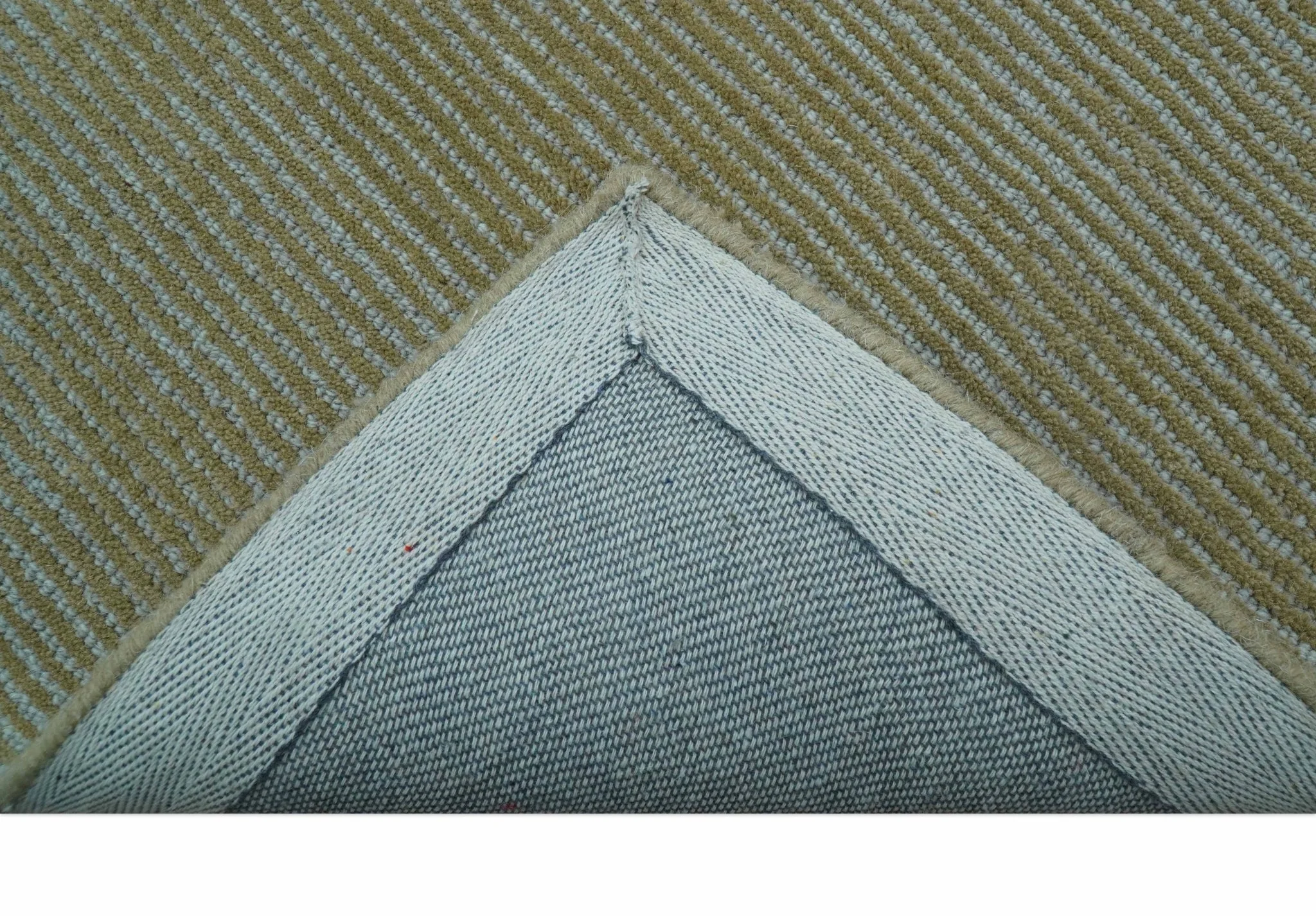 Azure Custom Made Modern Design Gray and Brown Hand Tufted Wool Rug - Image 7