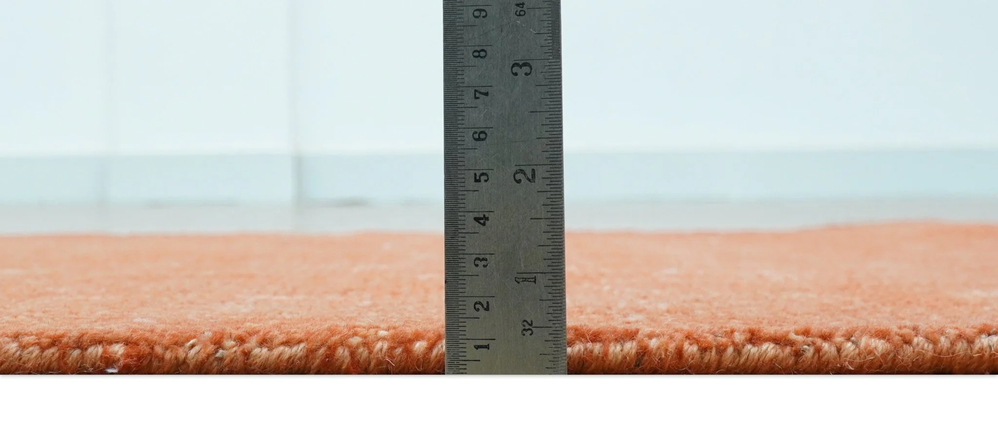 Custom Made Modern Solid Overdyed Rust Hand Knotted Wool Area Rug - Image 6