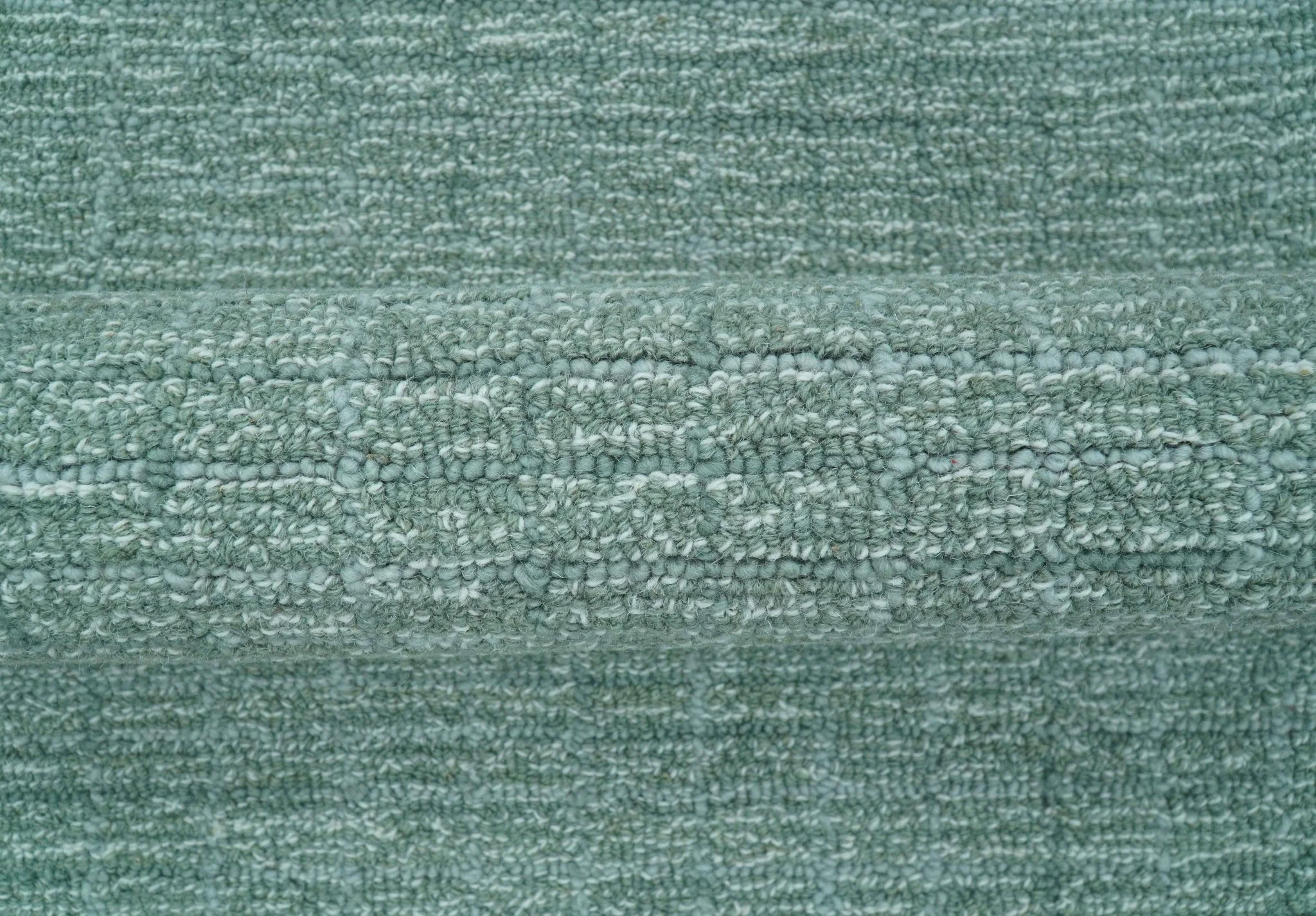 Cam Custom Made Modern Style Teal Hand Tufted Wool Rug - Image 5