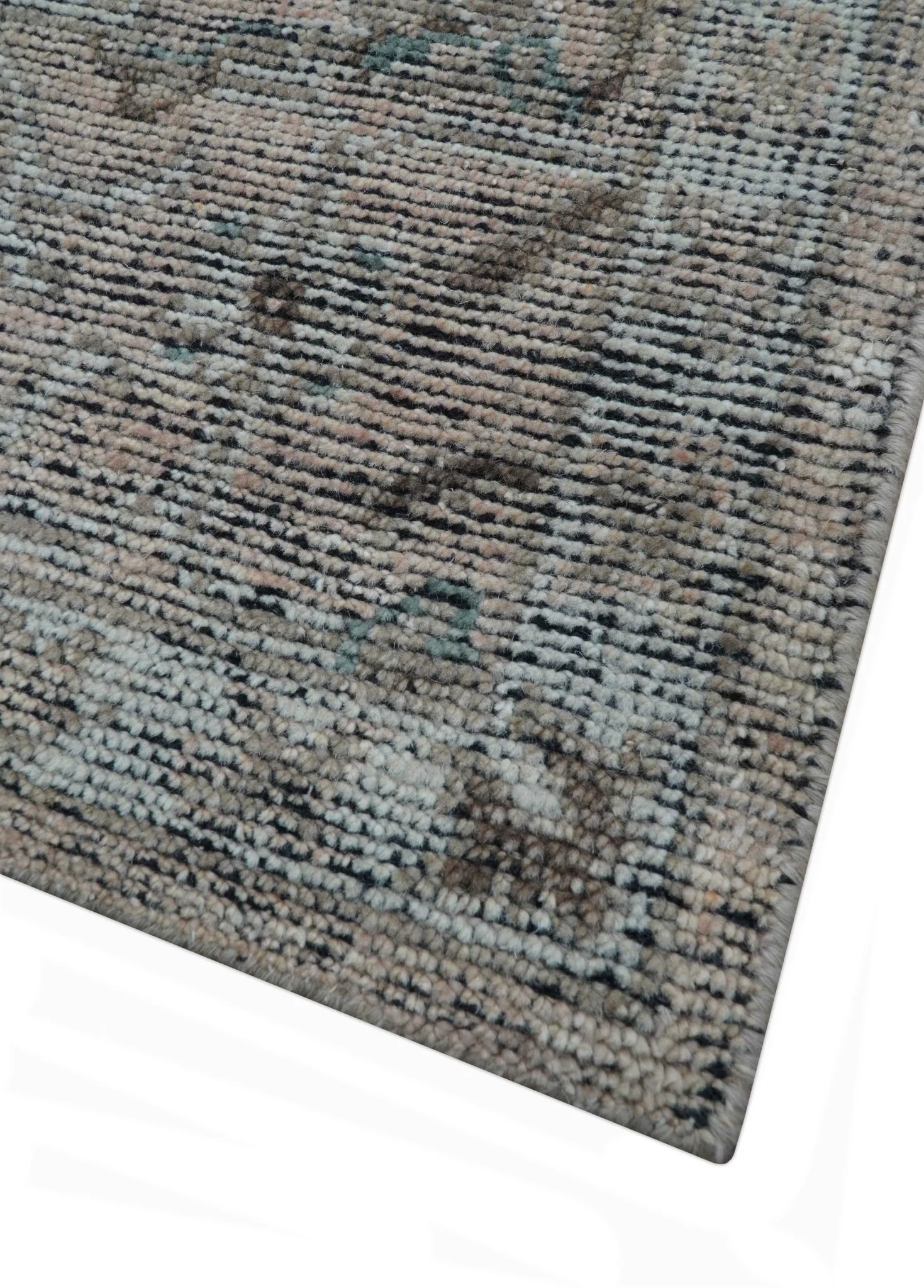 Crown Custom Made Traditional Design Pink Hand Knotted Wool Rug - Image 6