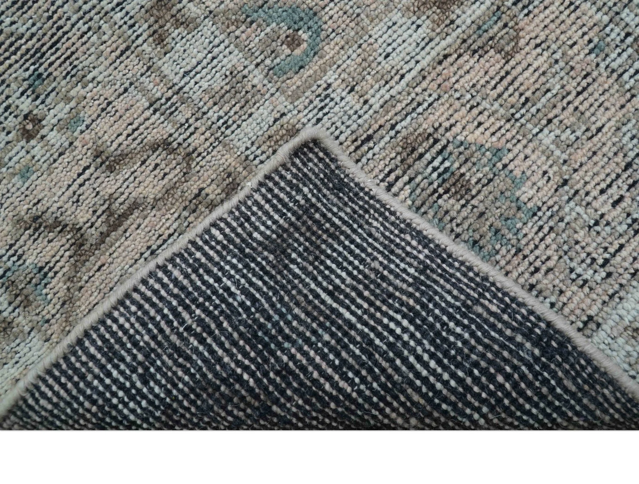Crown Custom Made Traditional Design Pink Hand Knotted Wool Rug - Image 7