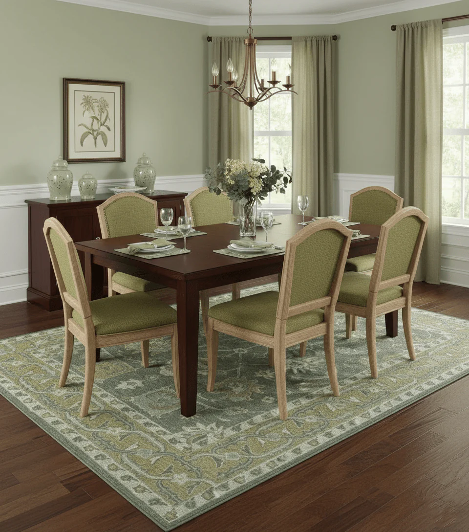Jewel Custom Made Traditional Oushak Beige Hand Tufted Wool Rug - Image 2