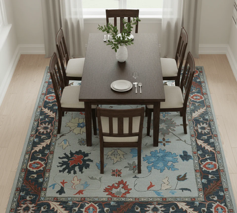 Custom Made Traditional Oushak Silver Hand Tufted Wool Area Rug - Image 2