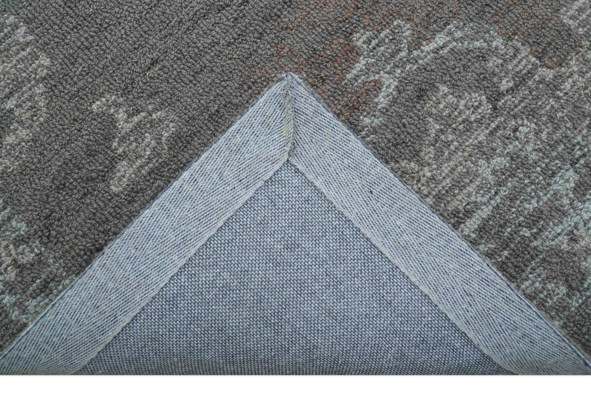 Elvin Custom Made Traditional Oushak Gray Hand Tufted wool rug - Image 4