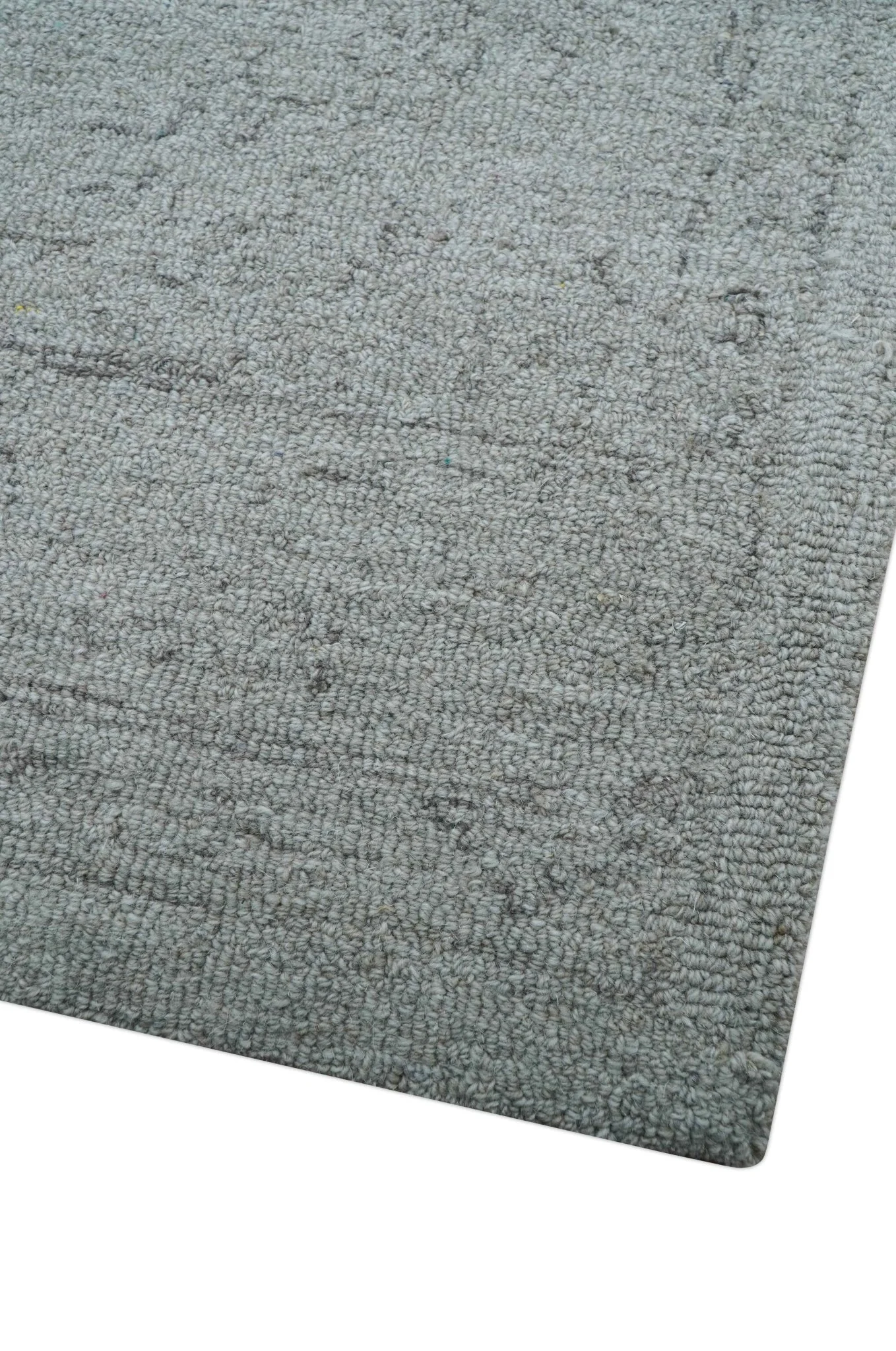Custom Made Traditional Transitional Gray Hand Tufted wool rug - Image 6