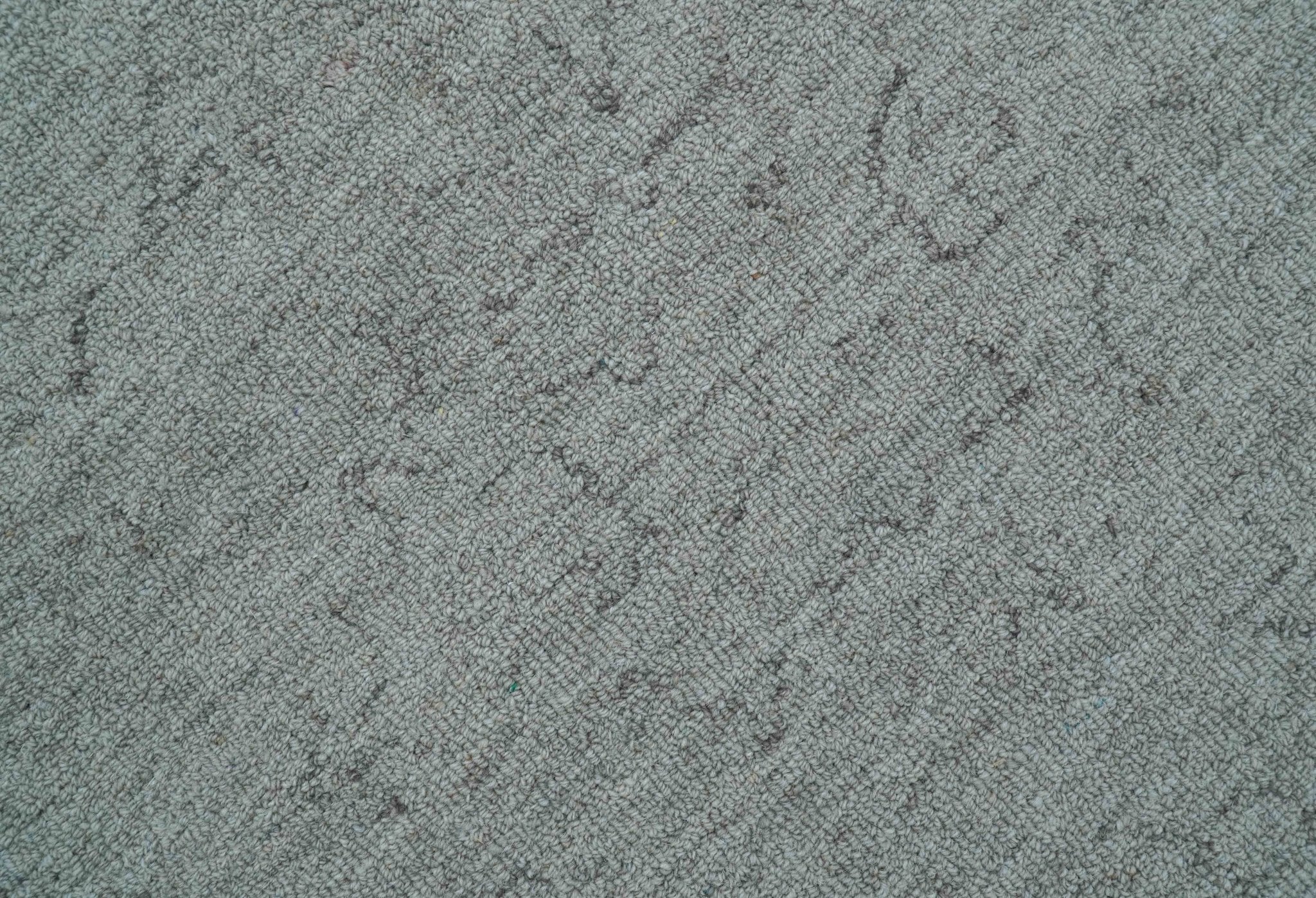Custom Made Traditional Transitional Gray Hand Tufted wool rug - Image 8