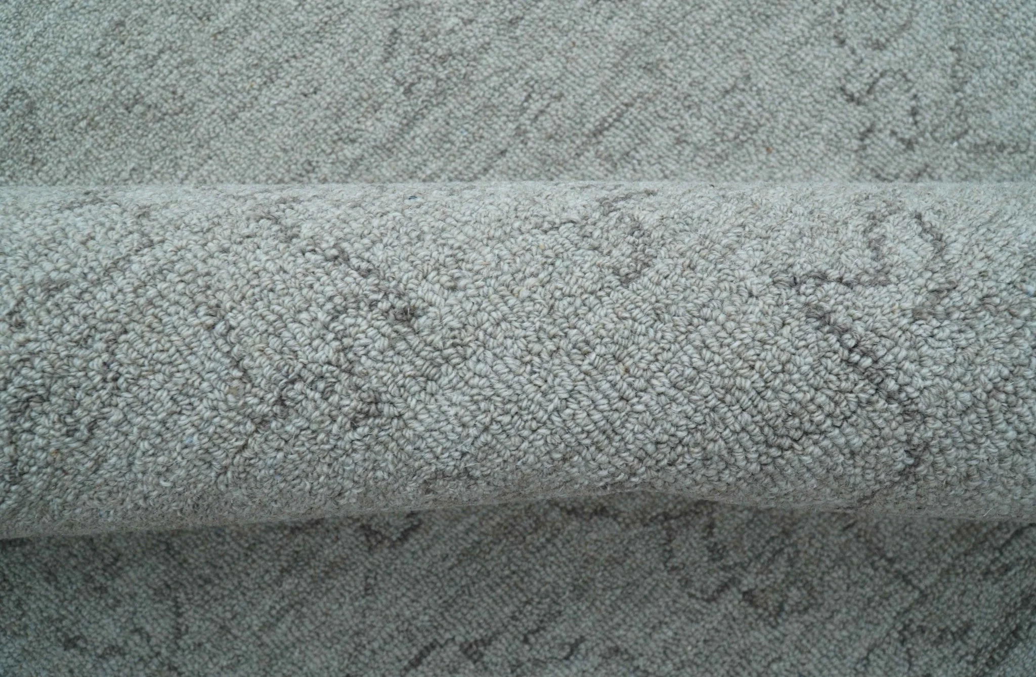 Custom Made Traditional Transitional Gray Hand Tufted wool rug - Image 9