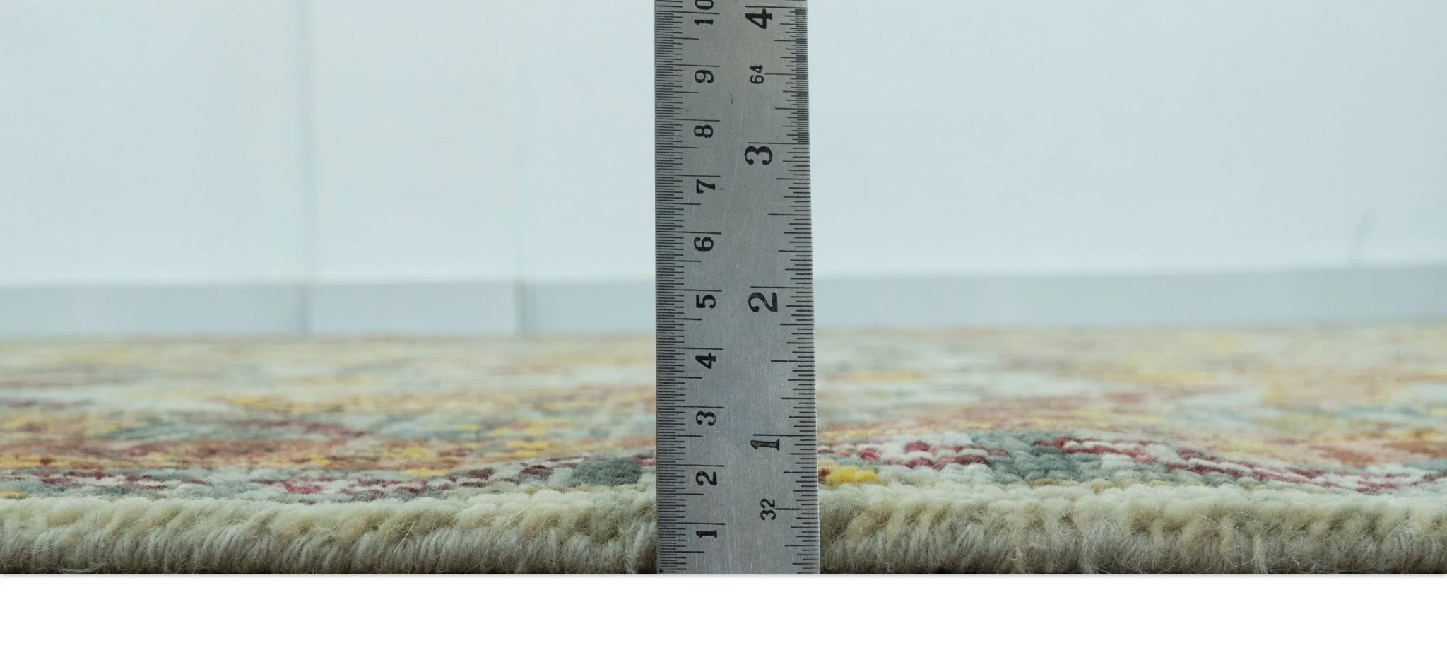 Custom Made Transitional Silver, Gold and Gray Hand Knotted Wool Rug - Image 7