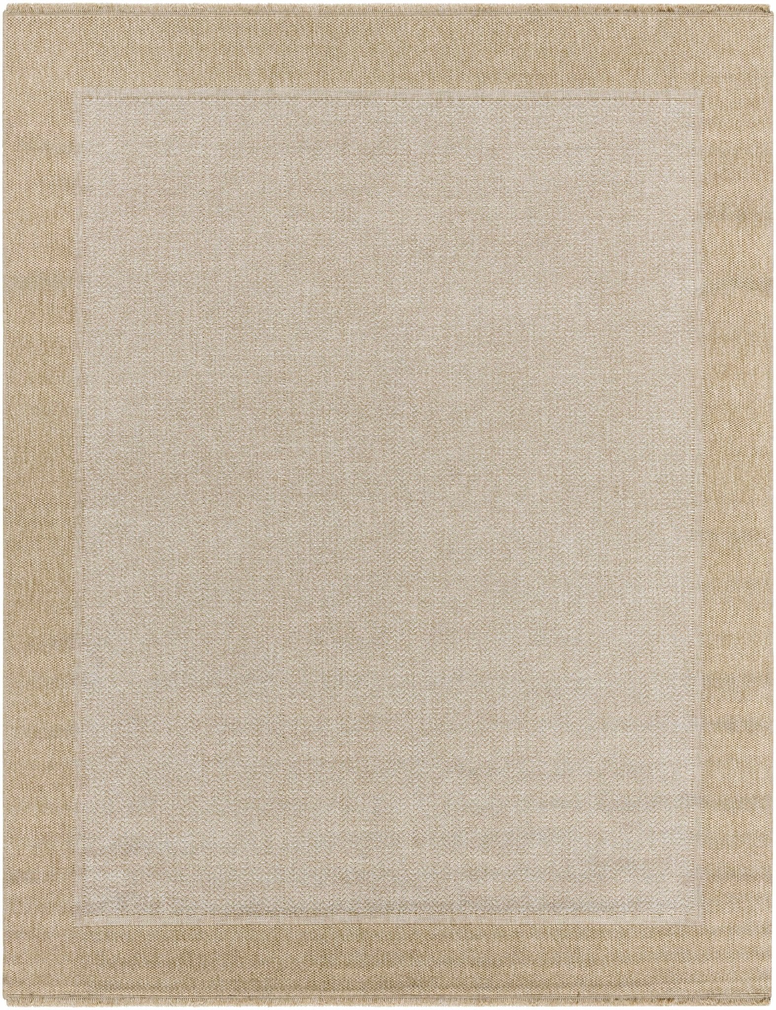 Endre Chevron Pattern Beige And Ivory Machine Woven Indoor & Outdoor Rug - Image 11