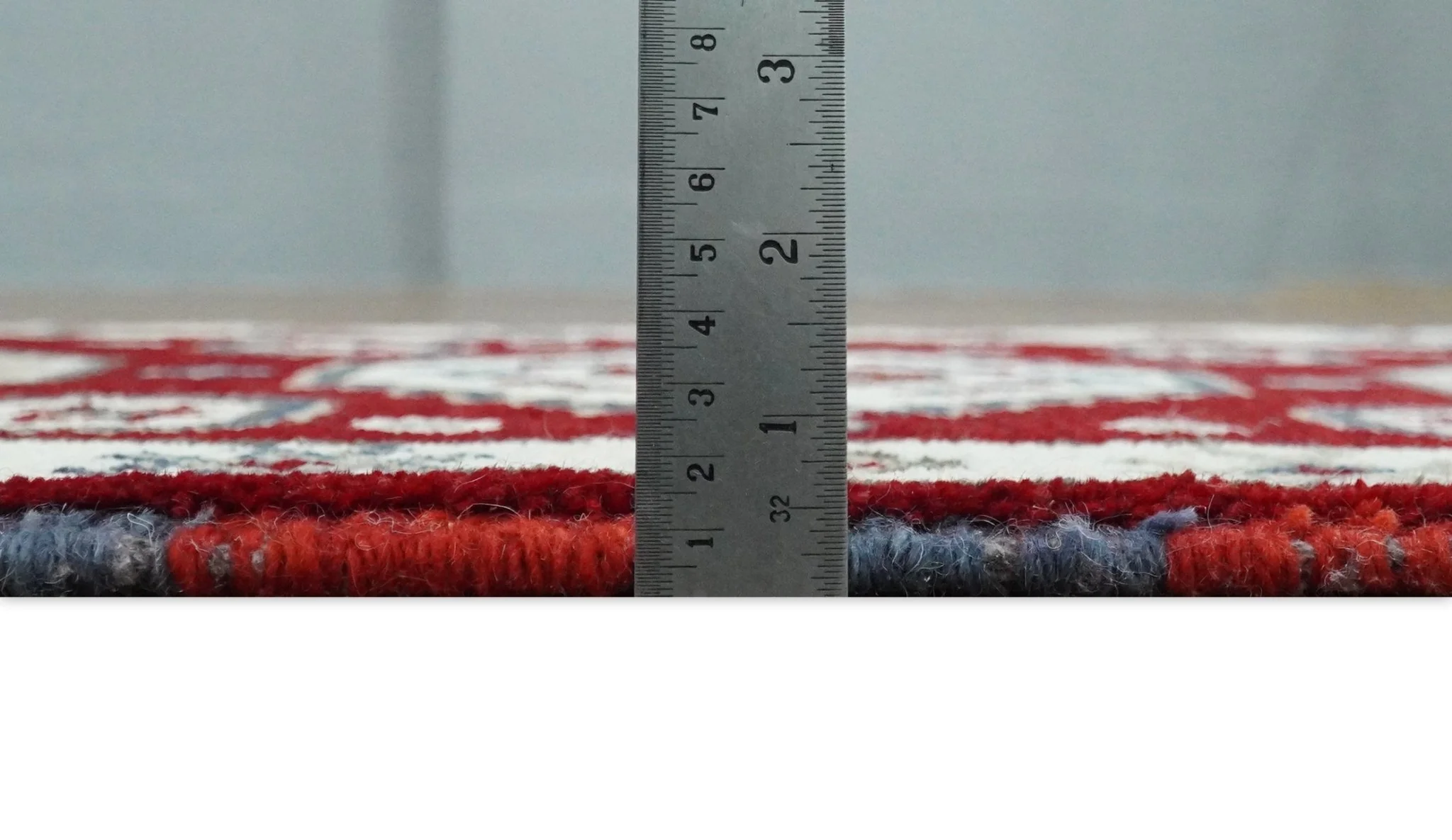 Entryway 2x4 Red and Ivory Wool Hand Knotted traditional Persian Vintage Antique Southwestern Kazak | TRDCP28424 - Image 6