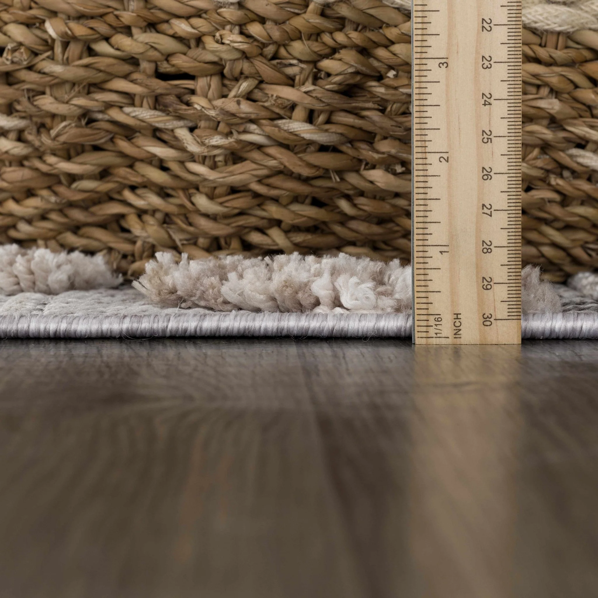Gray, Silver and Brown Geometrical Texture Area Rug - Image 19