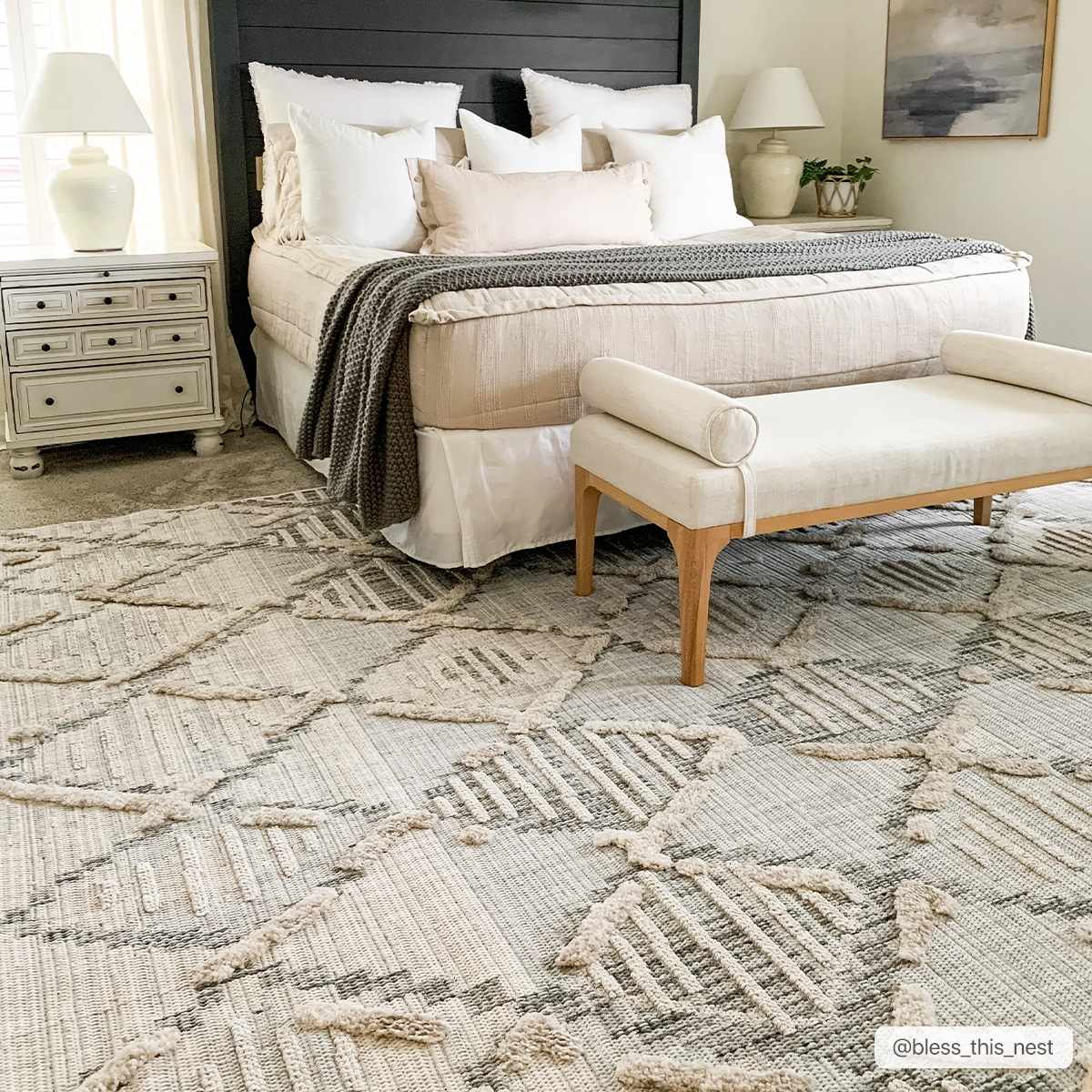 Gray, Silver and Brown Geometrical Texture Area Rug - Image 9