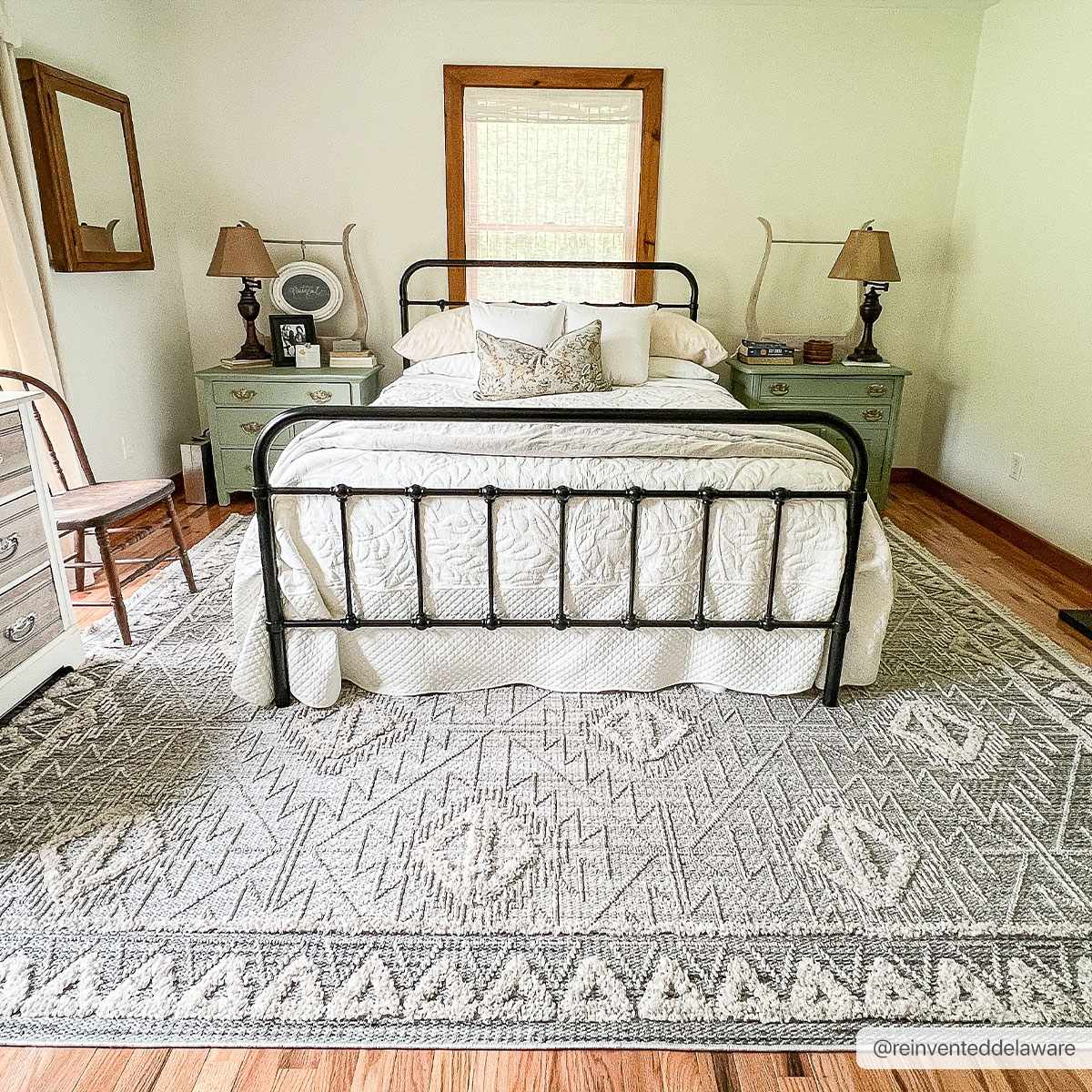 Flat woven Silver, Gray and Beige Geometrical Texture Area Rug - Image 11