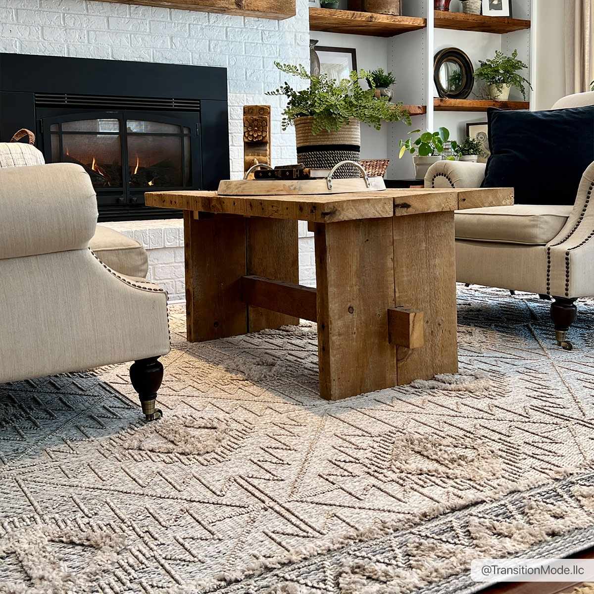 Flat woven Silver, Gray and Beige Geometrical Texture Area Rug - Image 15