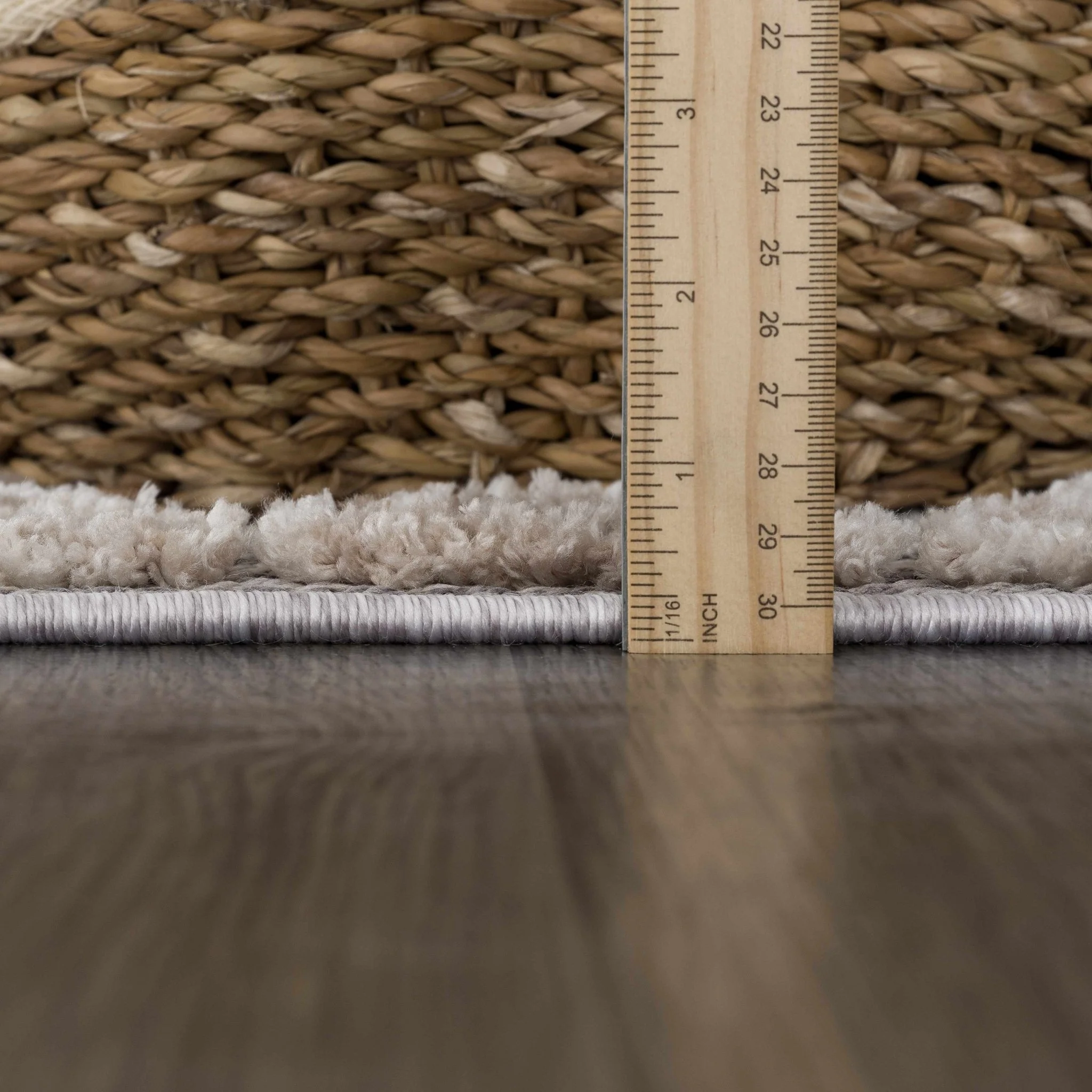Flat woven Silver, Gray and Beige Geometrical Texture Area Rug - Image 24