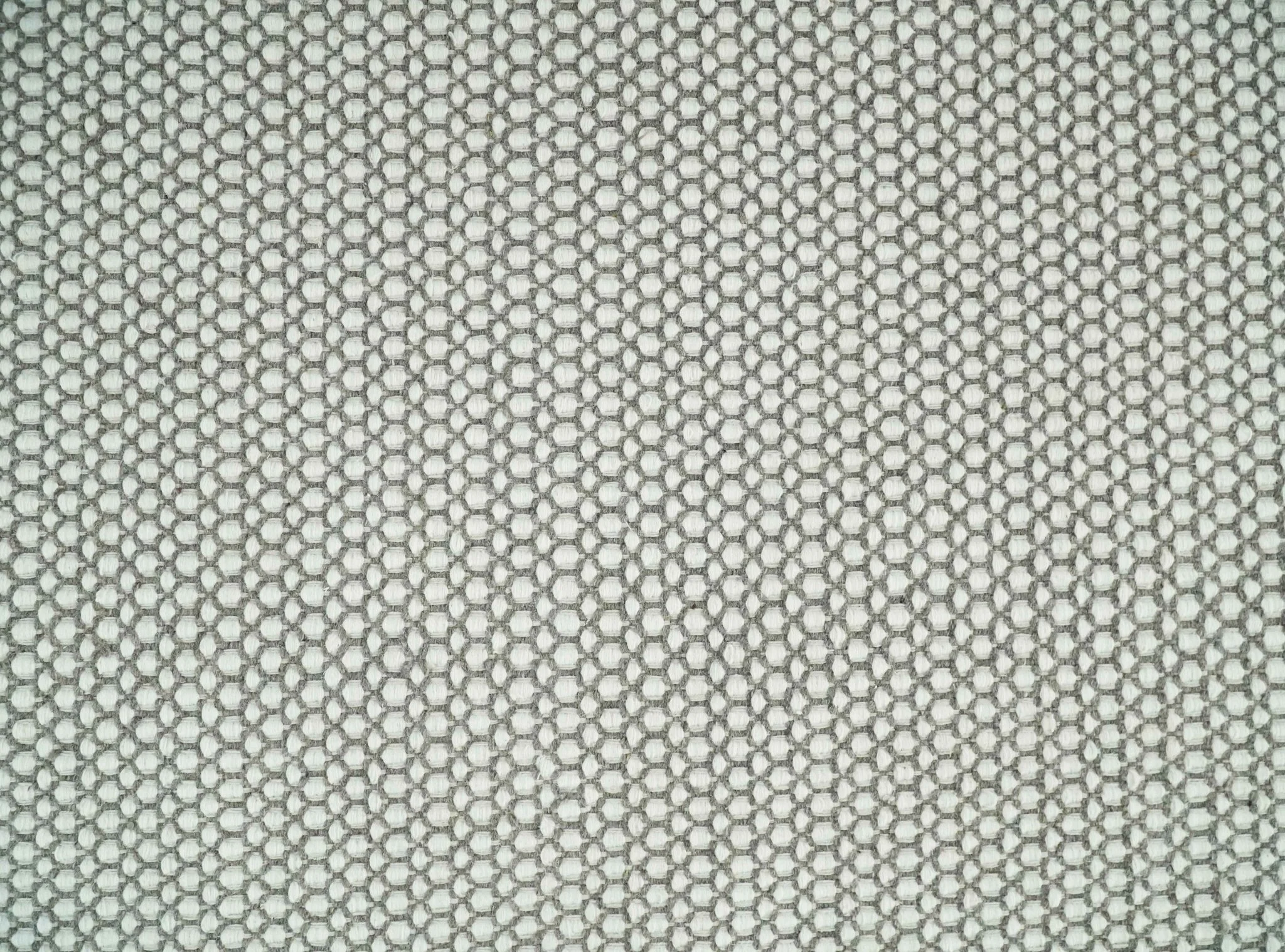 Flatwoven Dhurrie 8x10 and 9x12 Modern Checkered Gray and Ivory Wool Area Rug, Layering Rug | TRDCP832 - Image 9