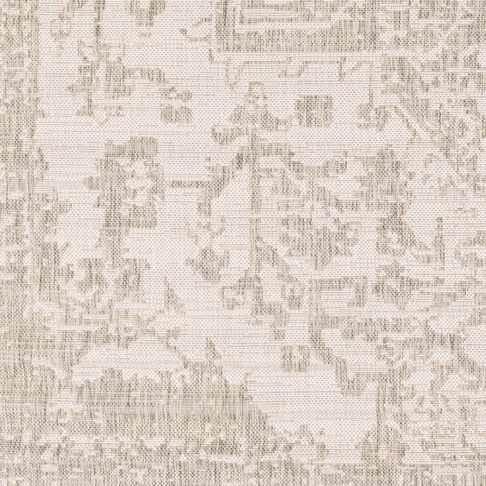 Ivory and Beige Traditional Medallion Design indoor and outdoor Area Rug - Image 11