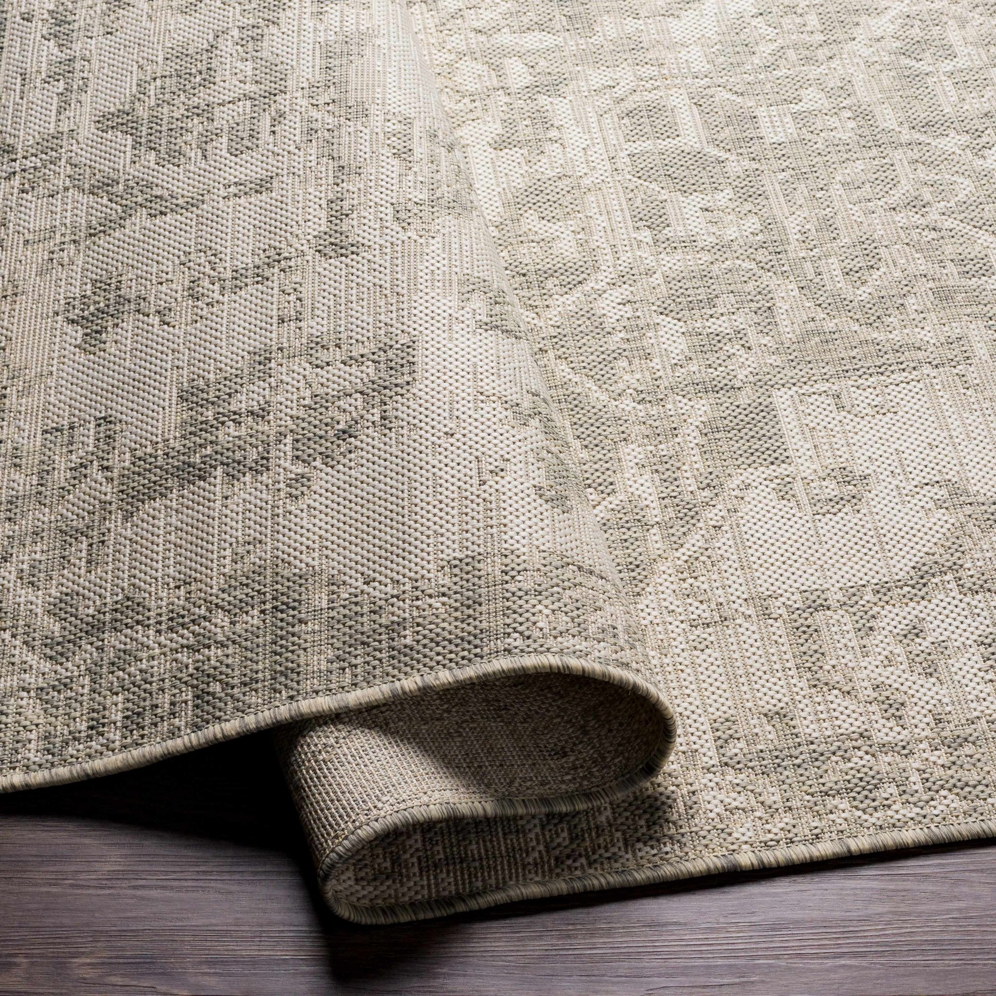 Ivory and Beige Traditional Medallion Design indoor and outdoor Area Rug - Image 13
