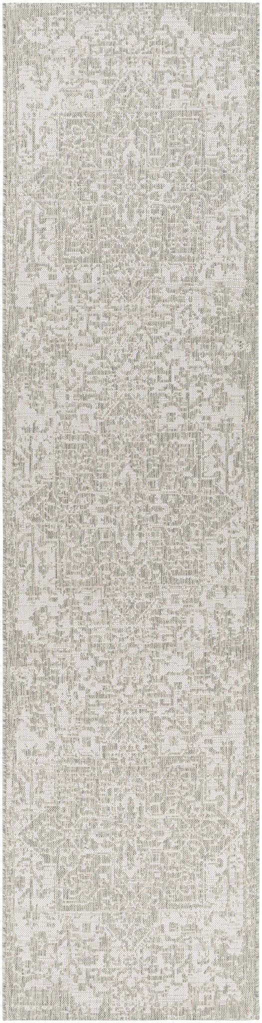 Ivory and Beige Traditional Medallion Design indoor and outdoor Area Rug - Image 16