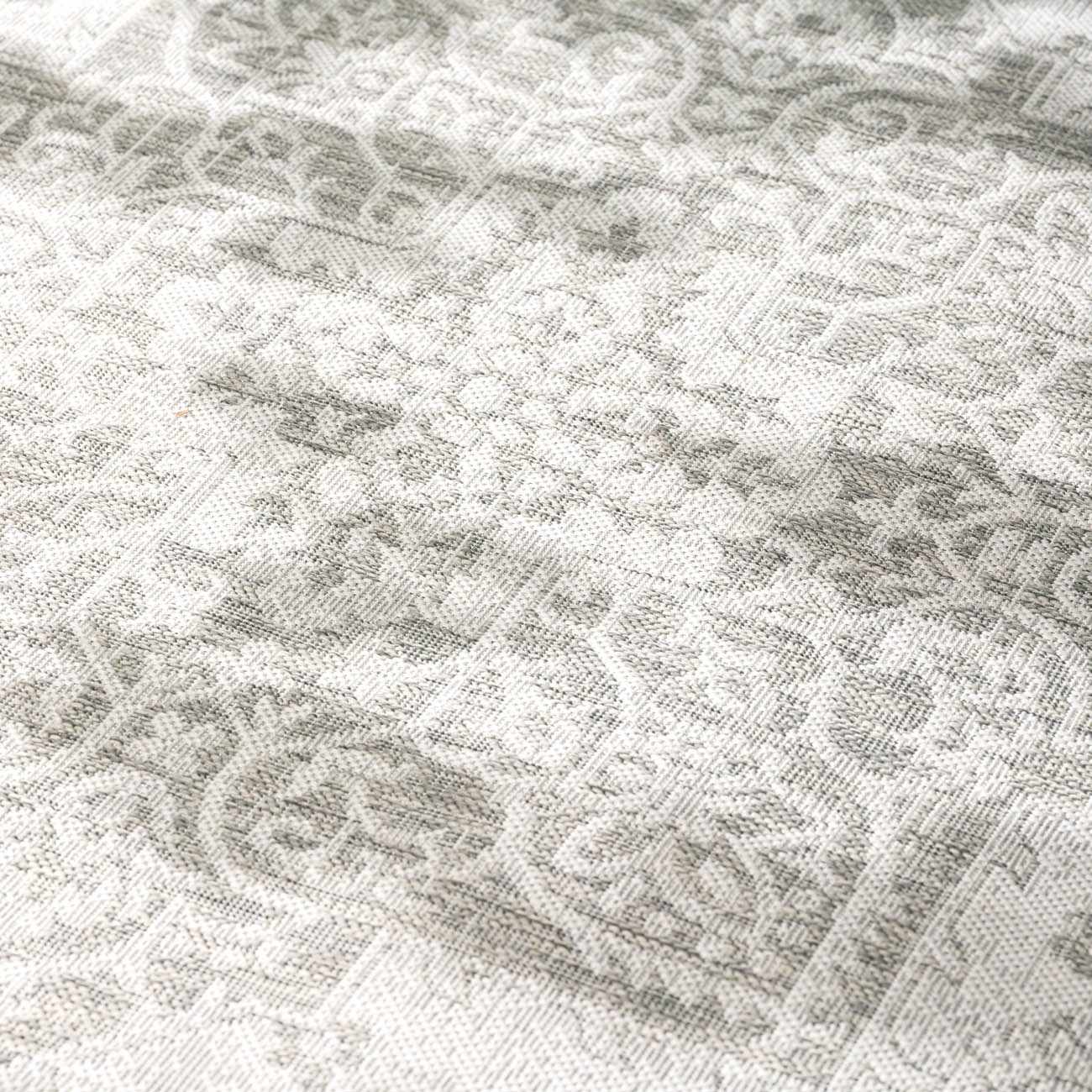 Ivory and Beige Traditional Medallion Design indoor and outdoor Area Rug - Image 29