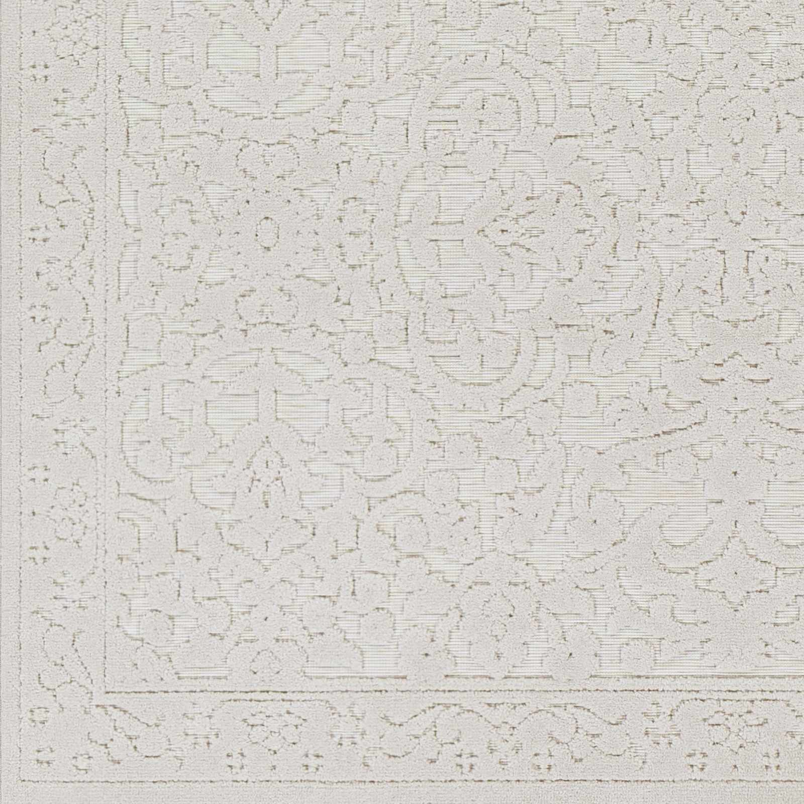 Premium style contemporary self Texture Ivory Outdoor Safe Area Rug - Image 6