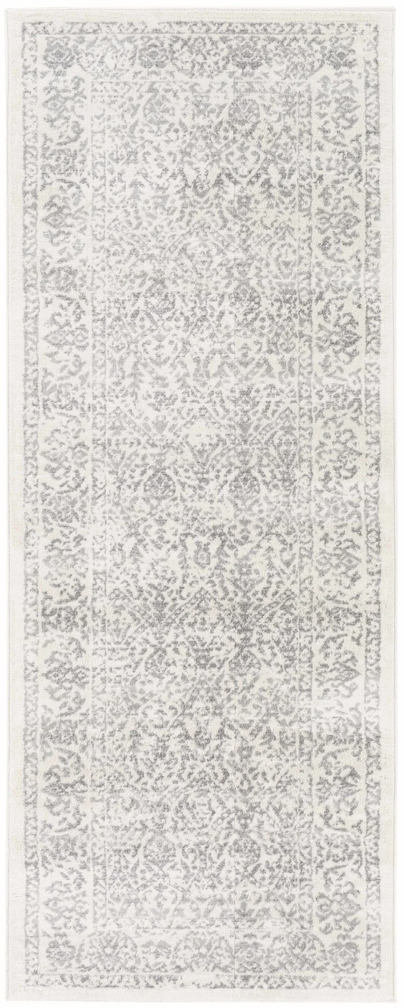 Premium style Traditional Ikat Design Ivory, Beige and Charcoal Area Rug - Image 11