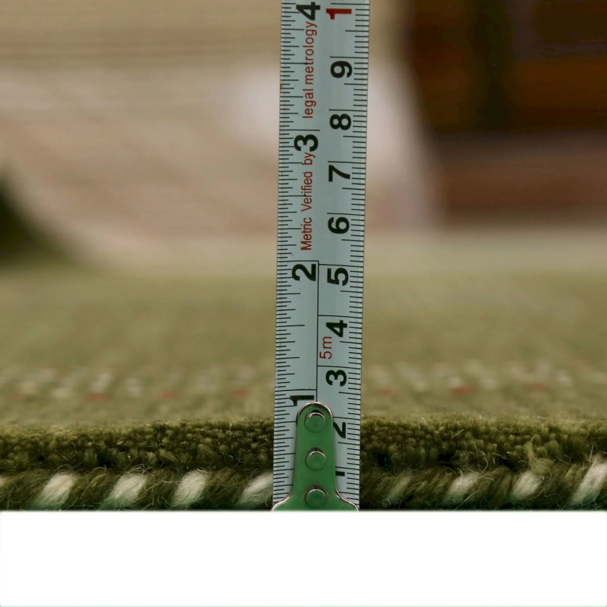Gabbeh Design Hand Loomed Green Wool Area Rug - Image 8