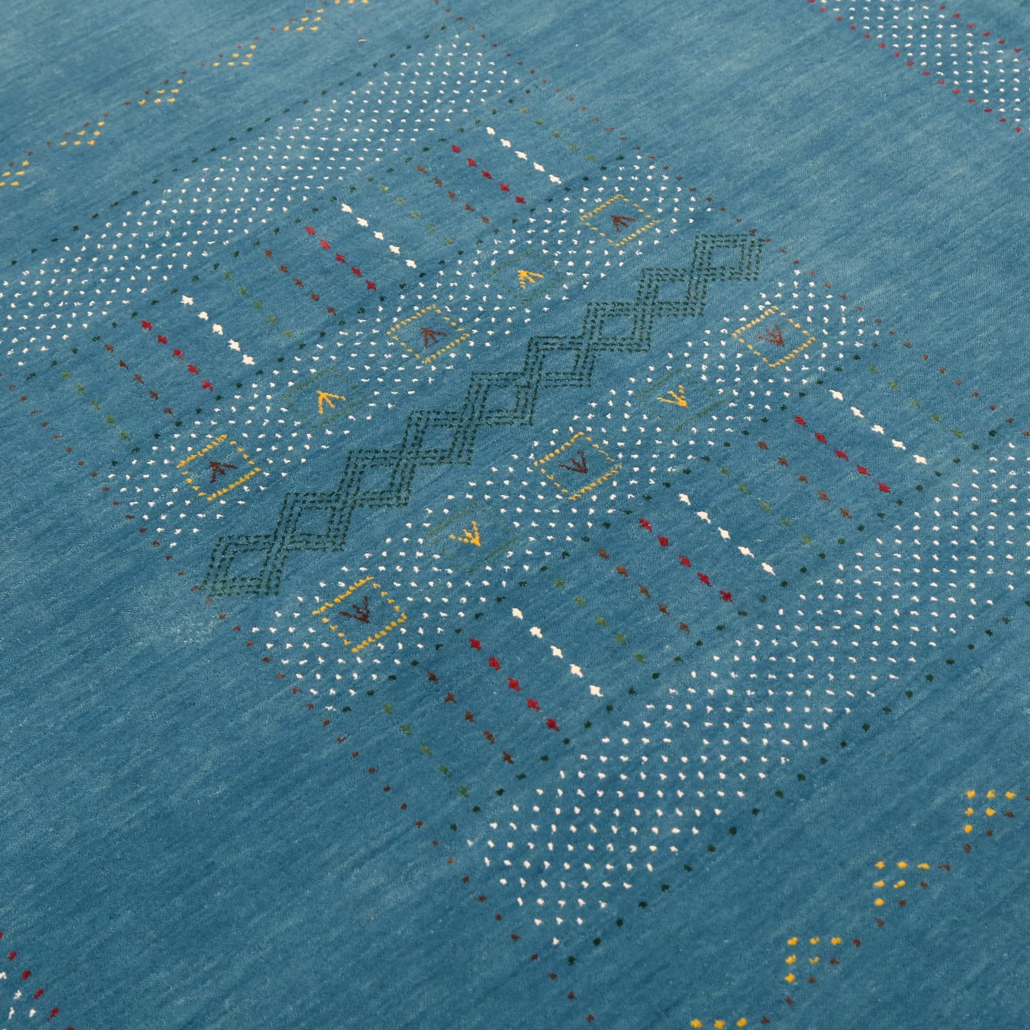 Gabbeh Design Hand Loomed Wool Area Rug - Image 9