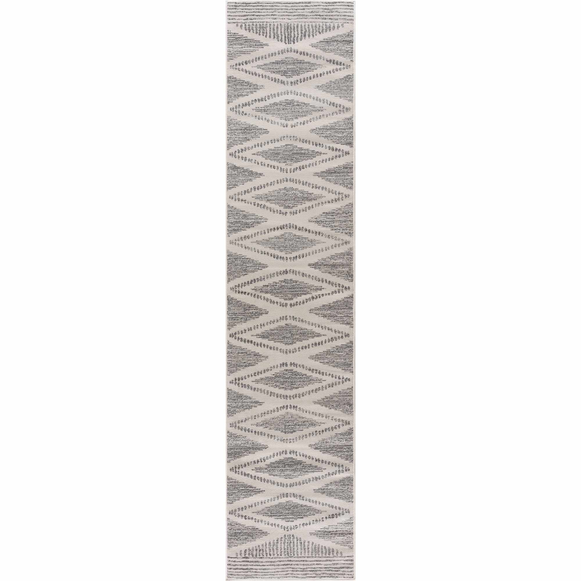 Contemporary Geometric Design Beige and Gray Low pile  Area Rug - Image 5