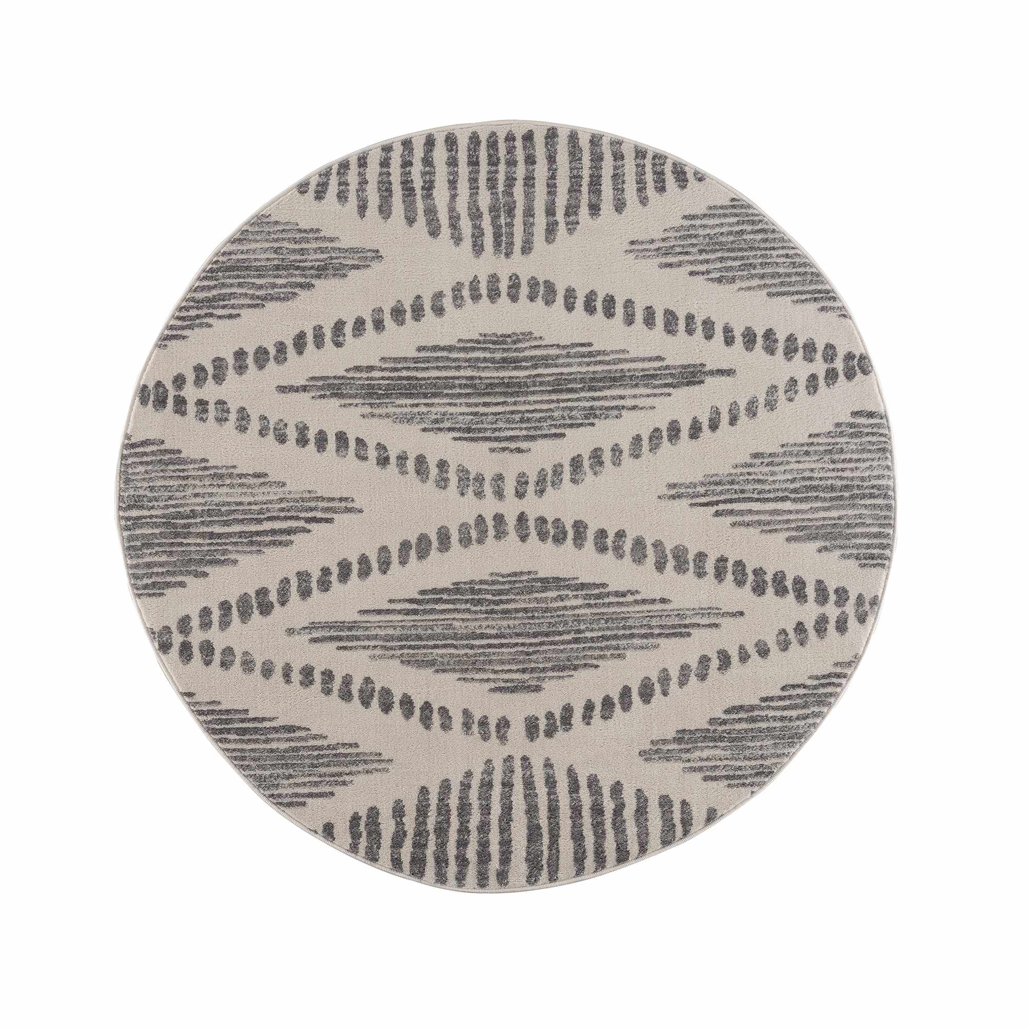 Contemporary Geometric Design Beige and Gray Low pile  Area Rug - Image 6
