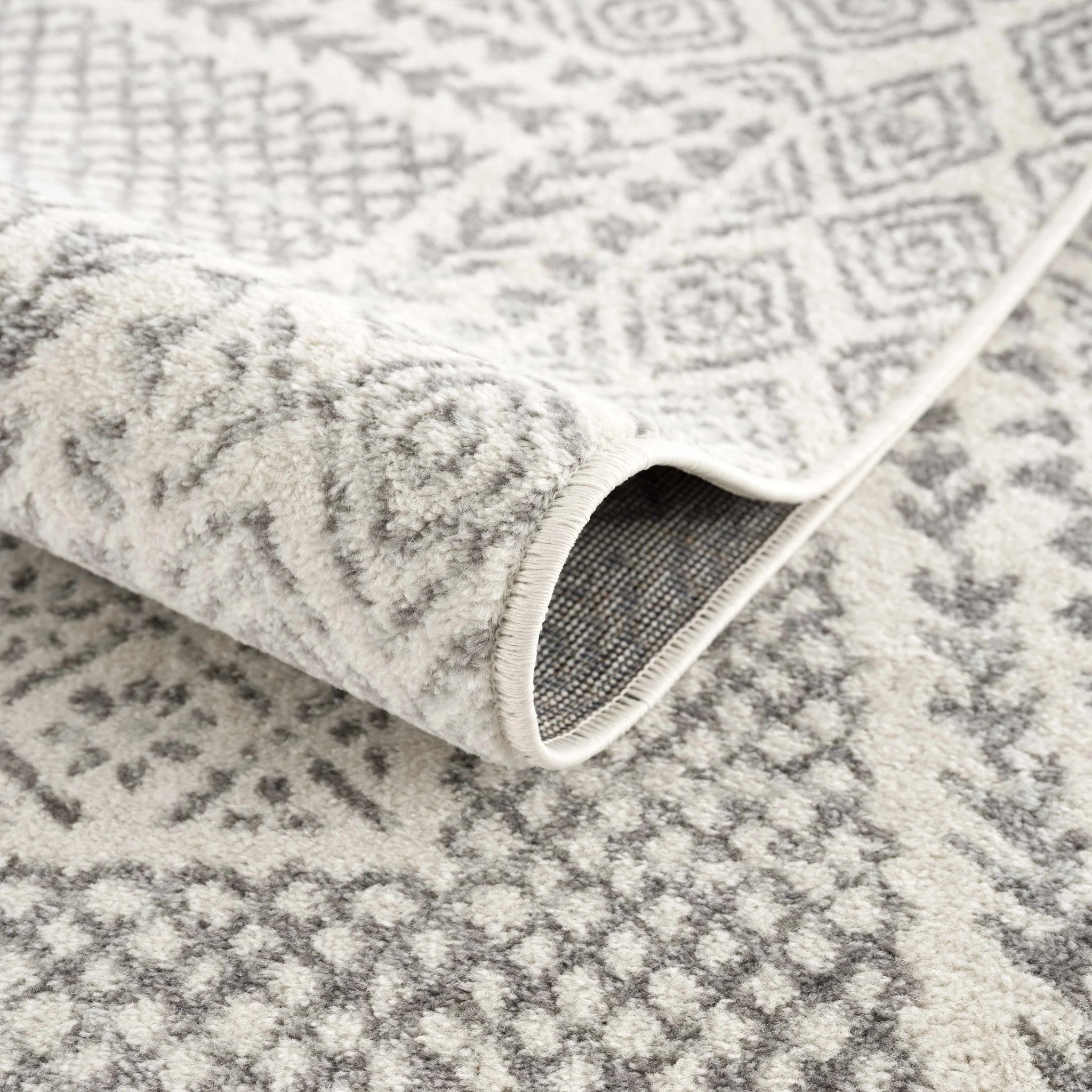 Contemporary Traditional Gray and Ivory Neutral Area Rug - Image 6