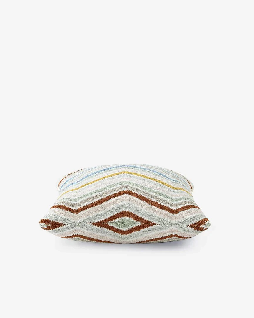 Geometric Pattern Multi Color Chevron Soft Throw Pillow - Image 3