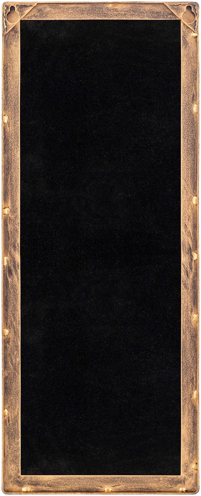 Gold and Taupe Rectangle Frame Stand Mirror - Image 3