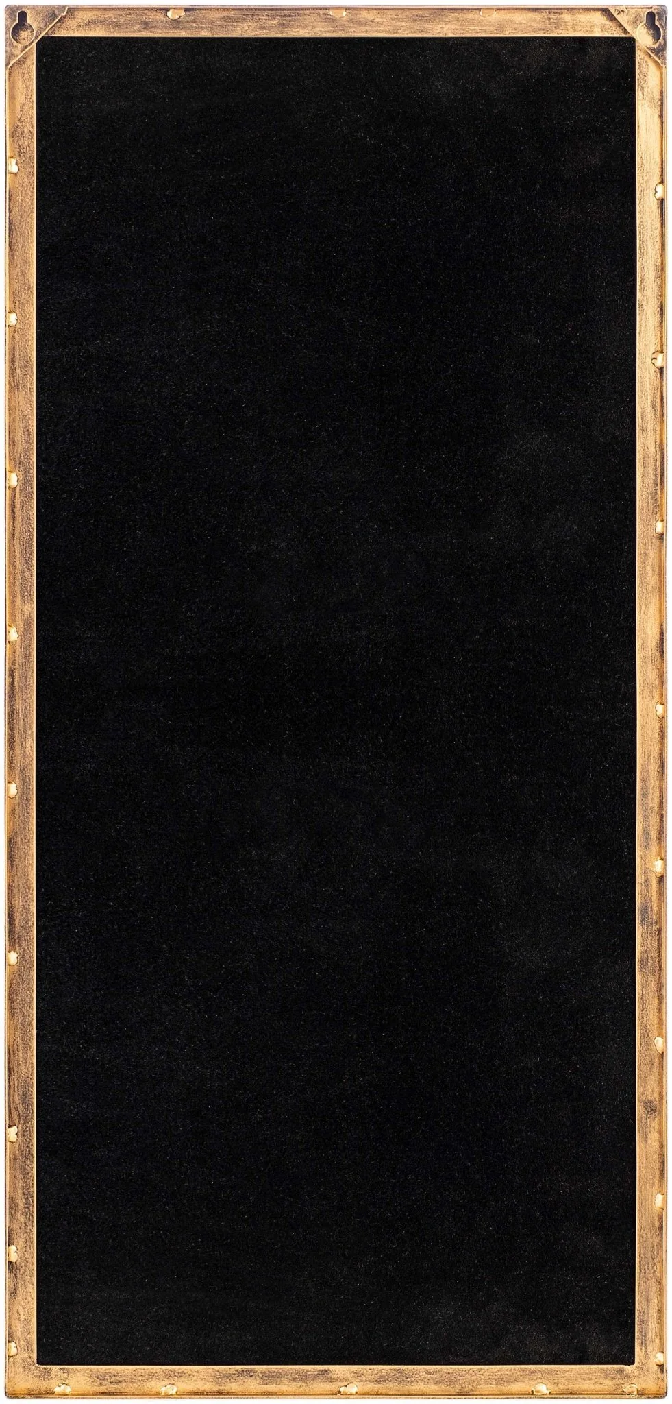 Gold and Taupe Rectangle Frame Stand Mirror - Image 9