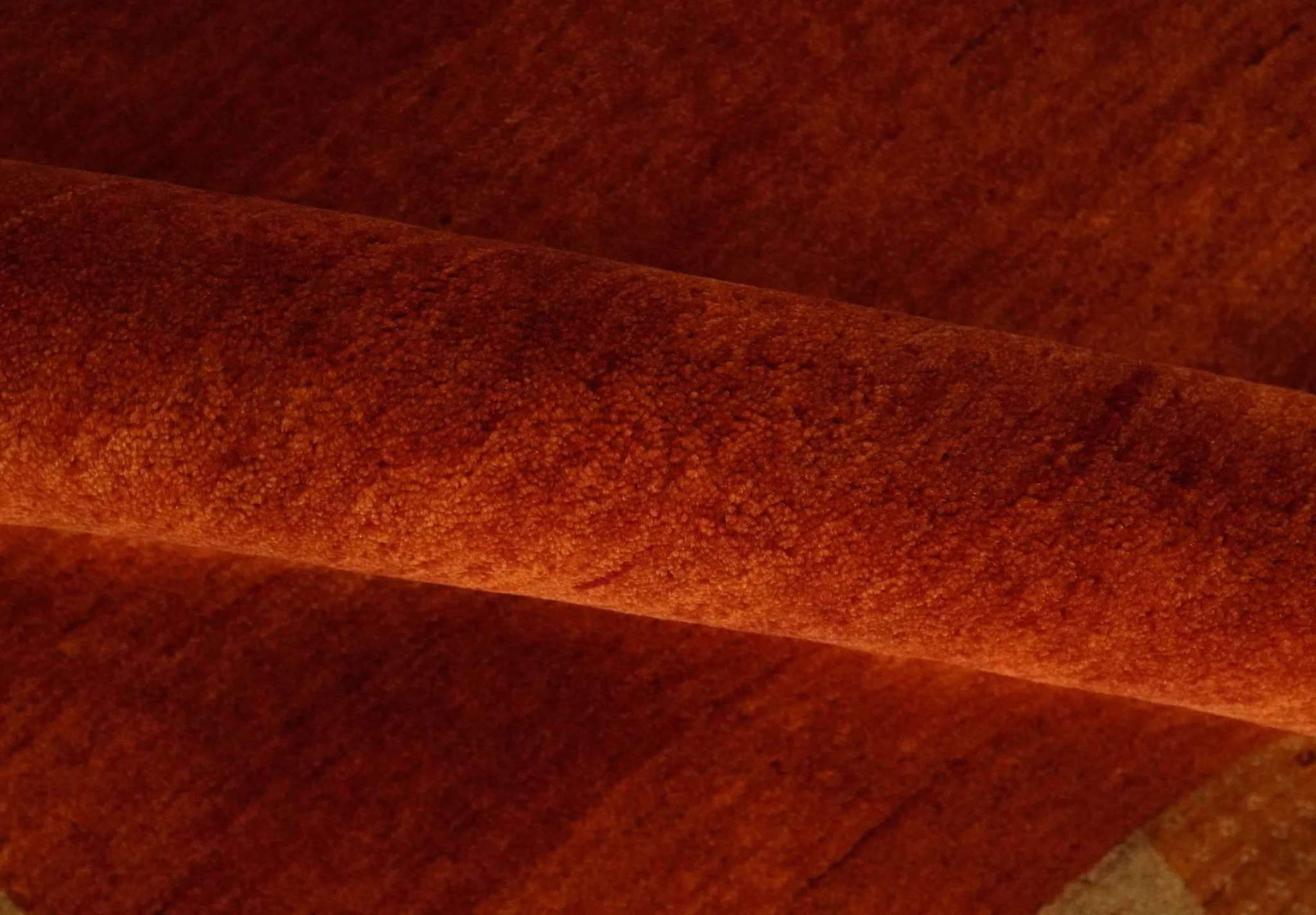 Gold, Rust and Beige Wool Hand Woven Southwestern Lori Gabbeh Rug| KNT50 - Image 6