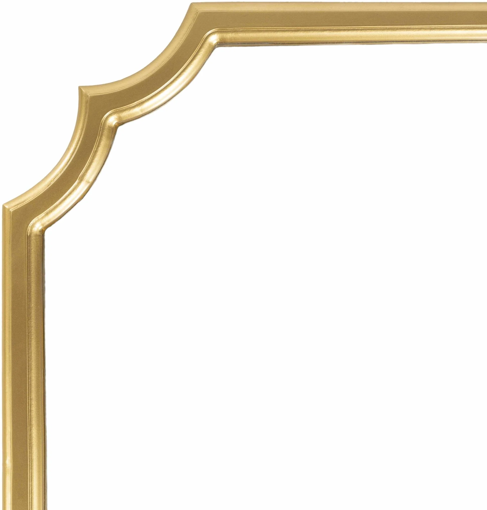 Golden Framed Modern Specialty shaped wall Hanging Mirror - Image 3