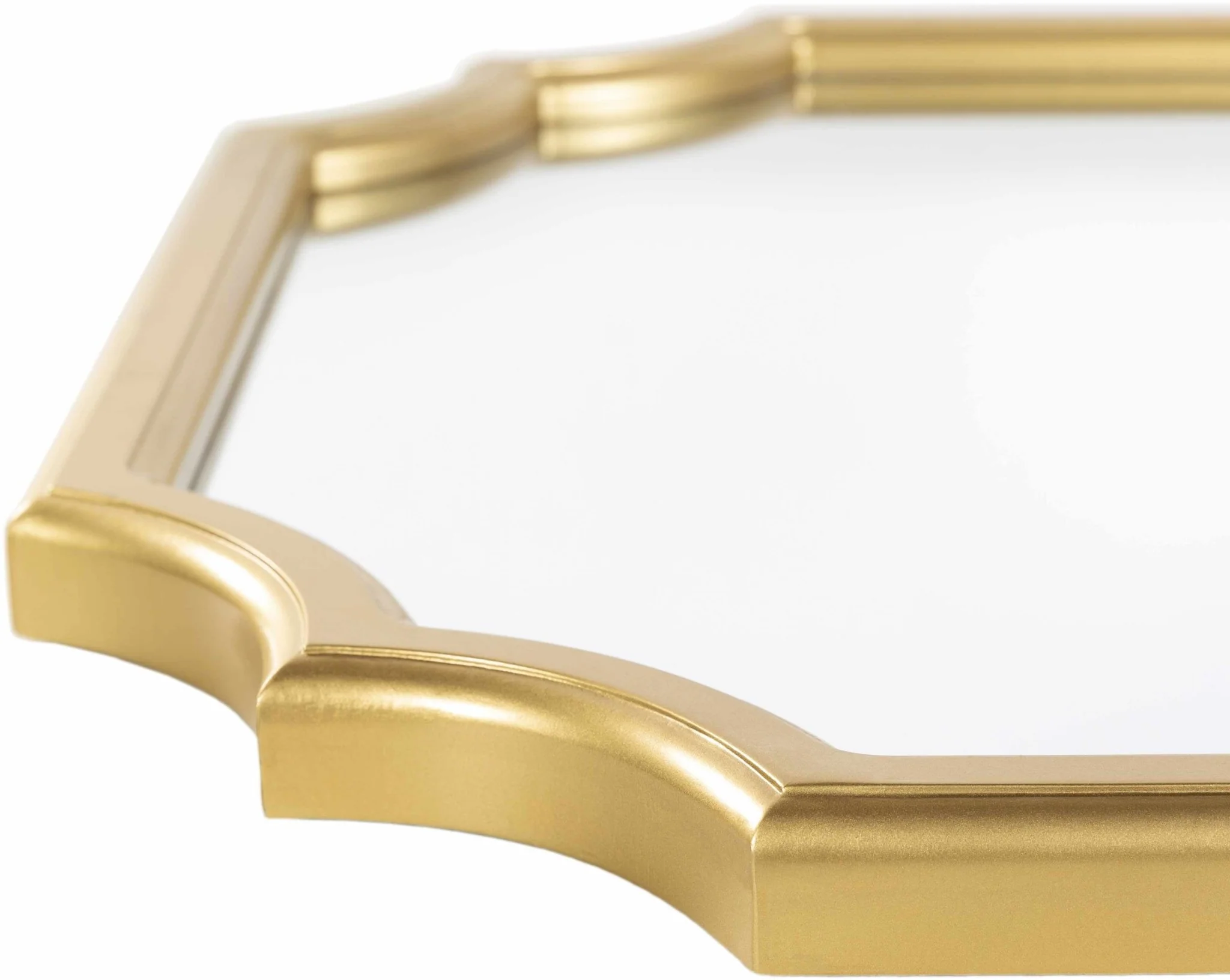 Golden Framed Modern Specialty shaped wall Hanging Mirror - Image 4