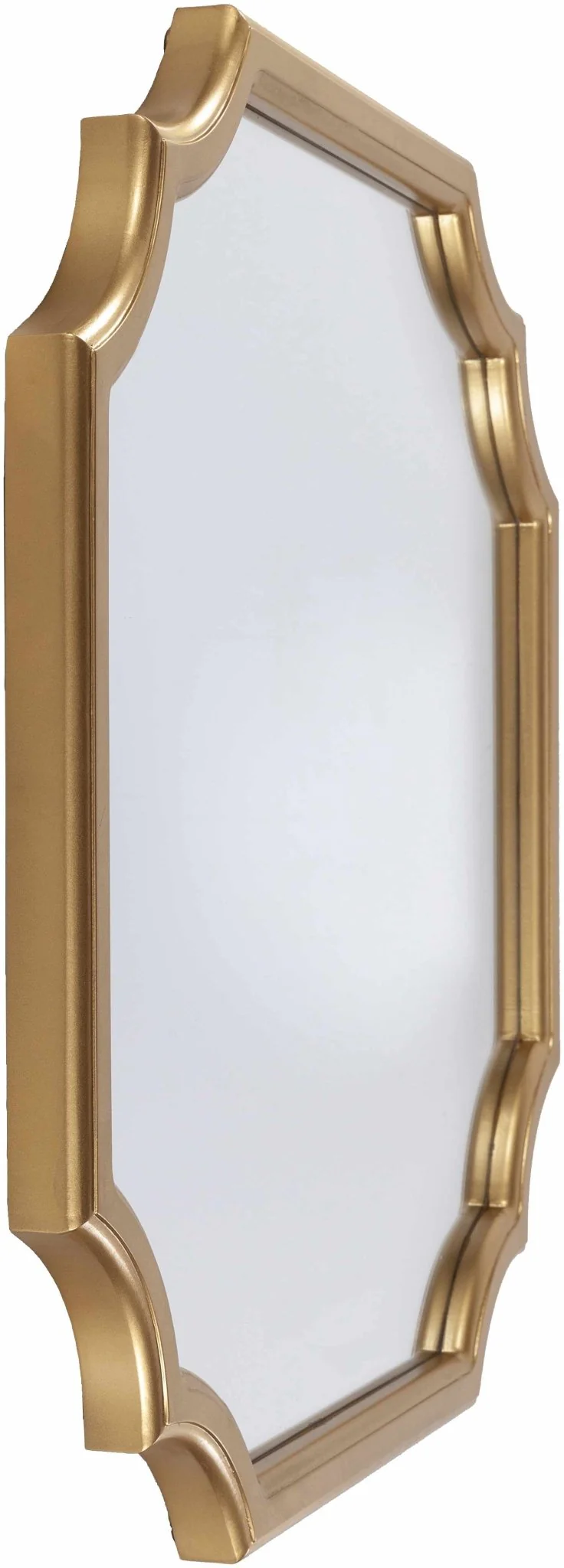 Golden Framed Modern Specialty shaped wall Hanging Mirror - Image 5