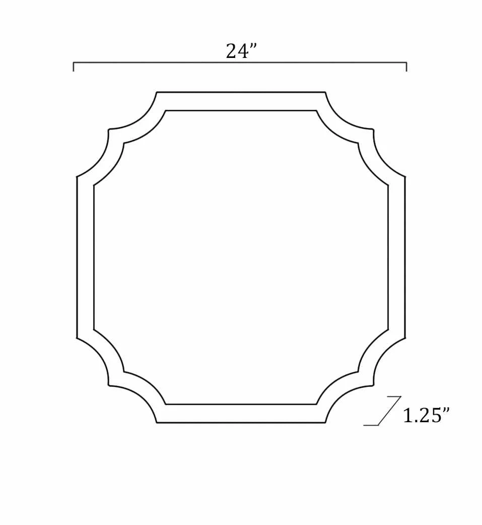 Golden Framed Modern Specialty shaped wall Hanging Mirror - Image 8