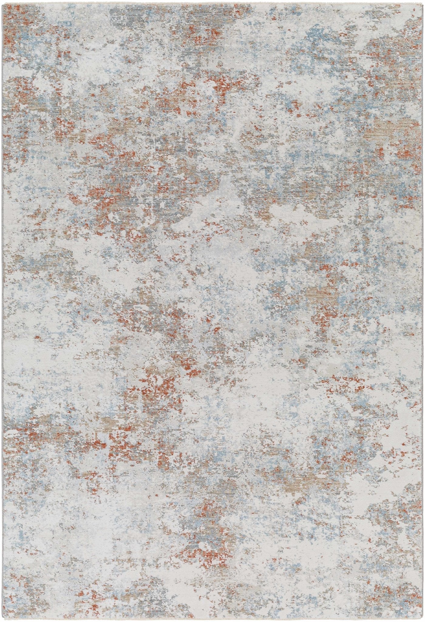 Gray And Beige Contemporary Style Machine Woven Rug - Image 2