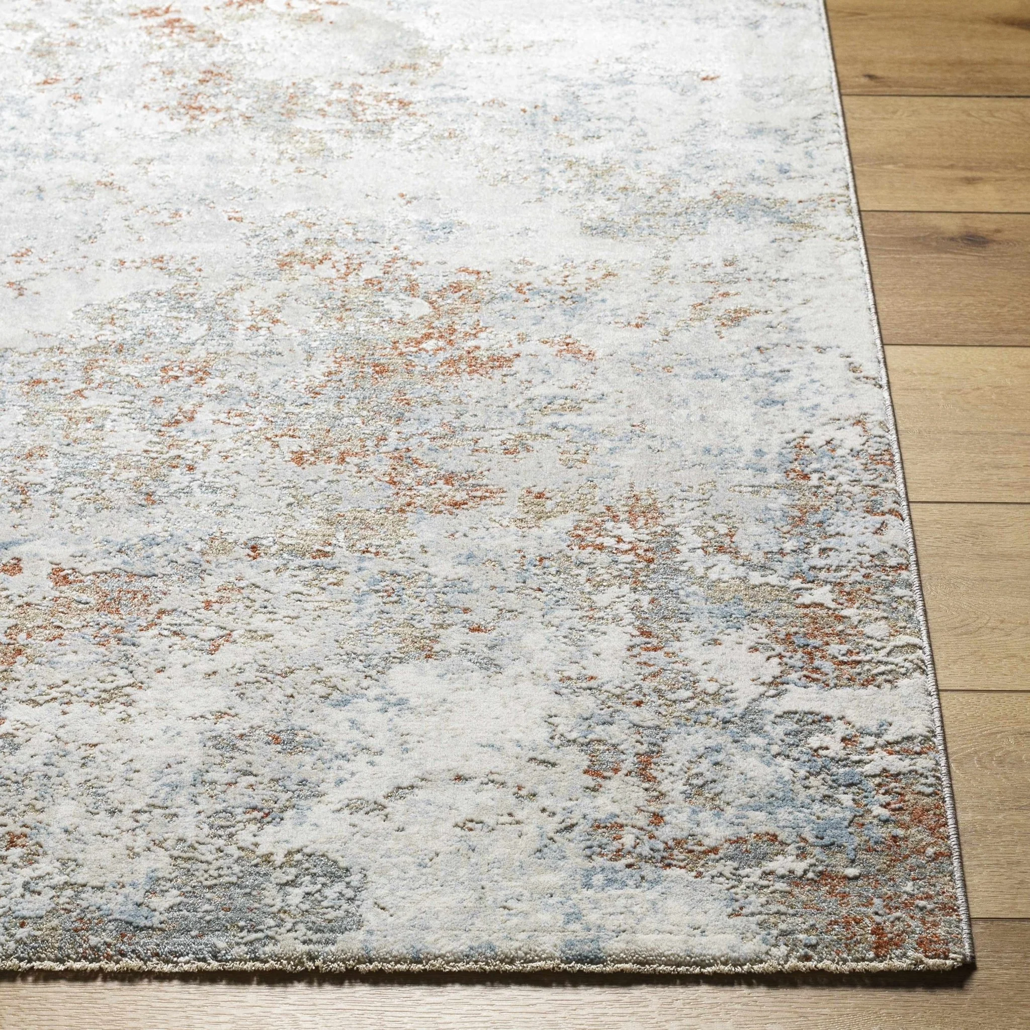 Gray And Beige Contemporary Style Machine Woven Rug - Image 4