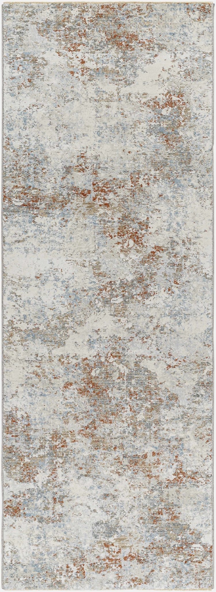 Gray And Beige Contemporary Style Machine Woven Rug - Image 7